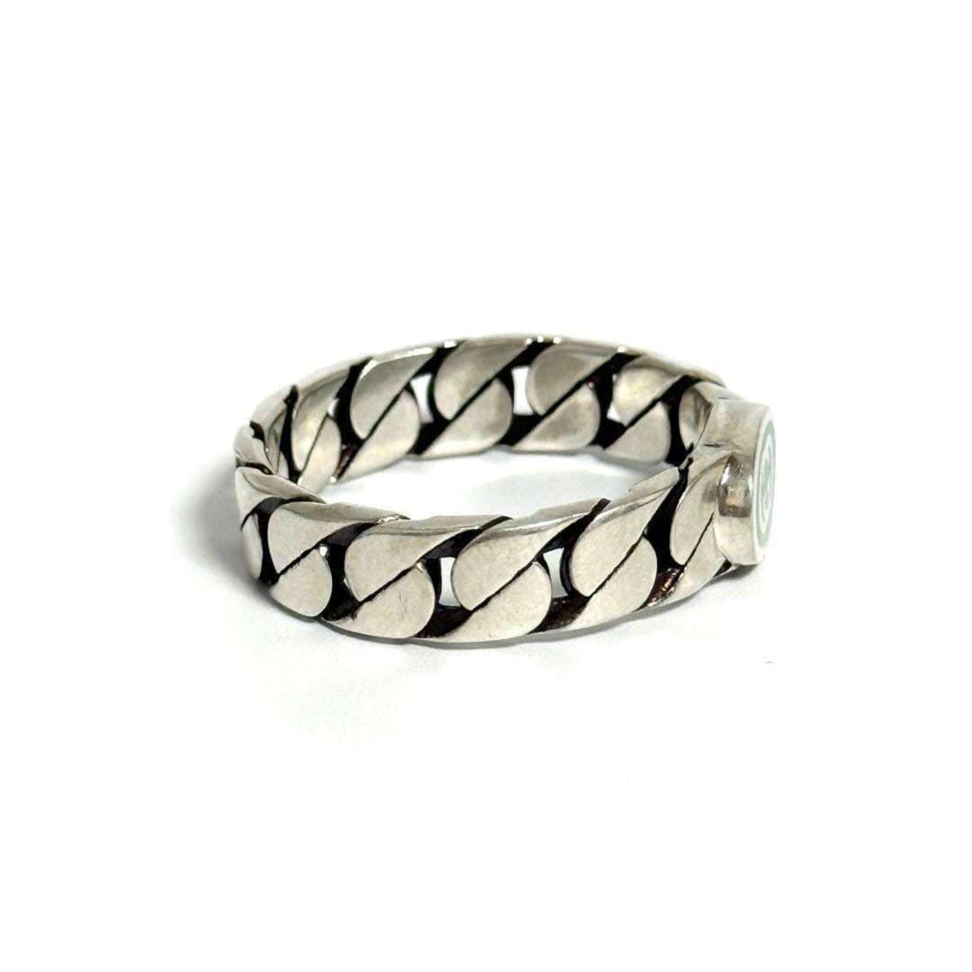 Interlocking G Band Ring Sterling Silver