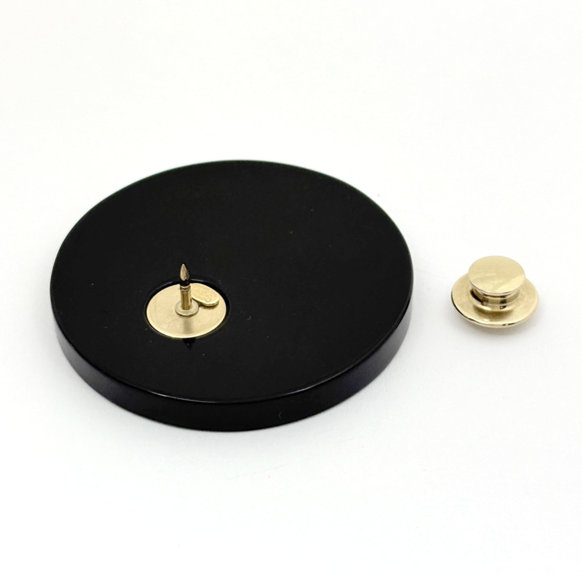 Pin Brooch Plastic Black