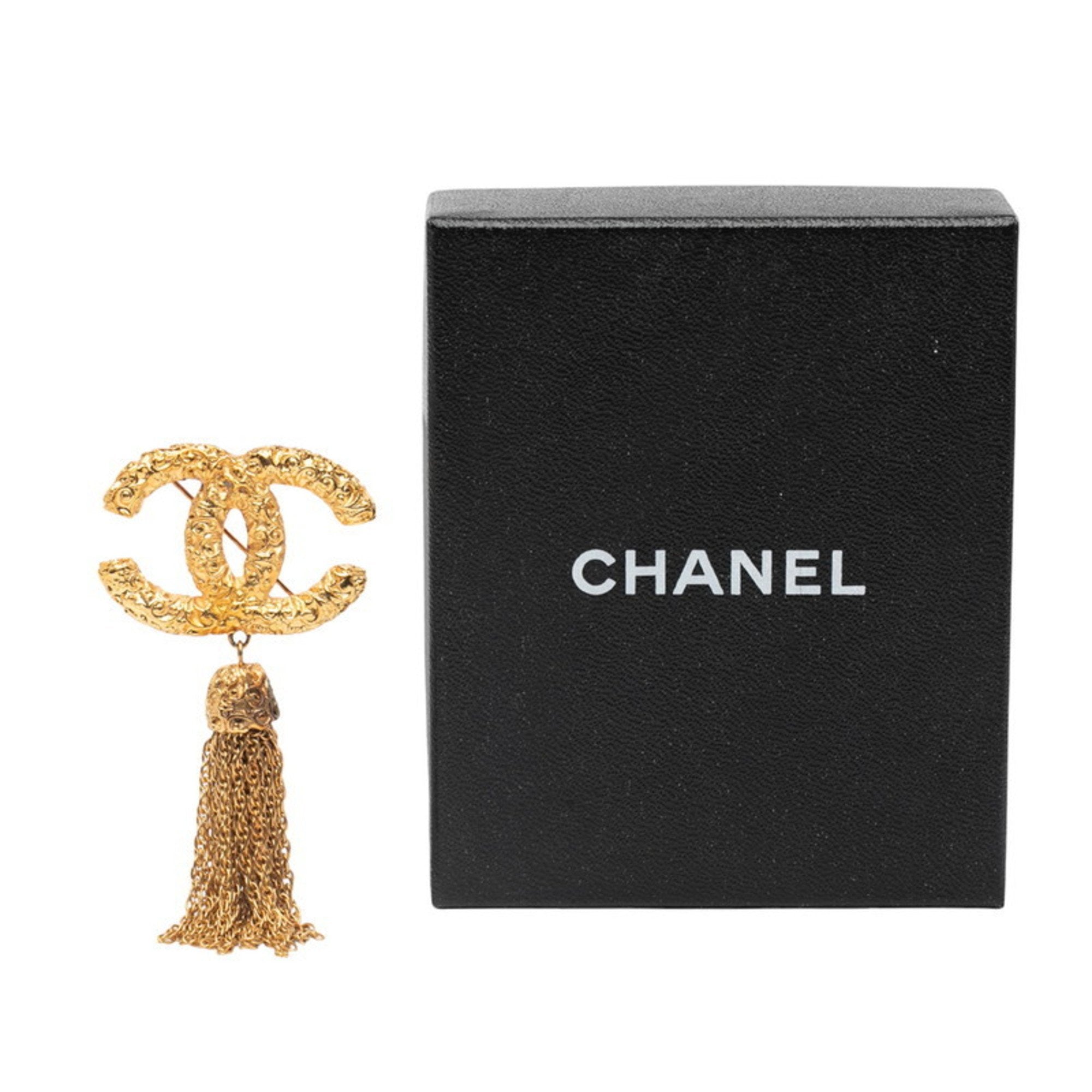 CC Logo Brooch Metal