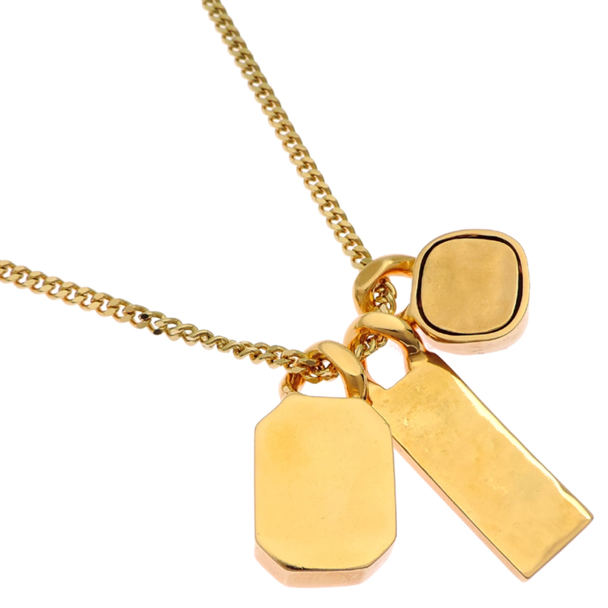 CC Logo Pendant Necklace Metal