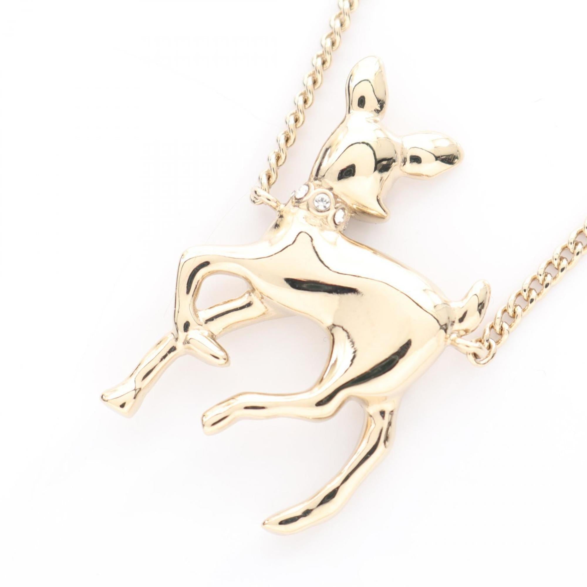 CC Logo Pendant Necklace Metal