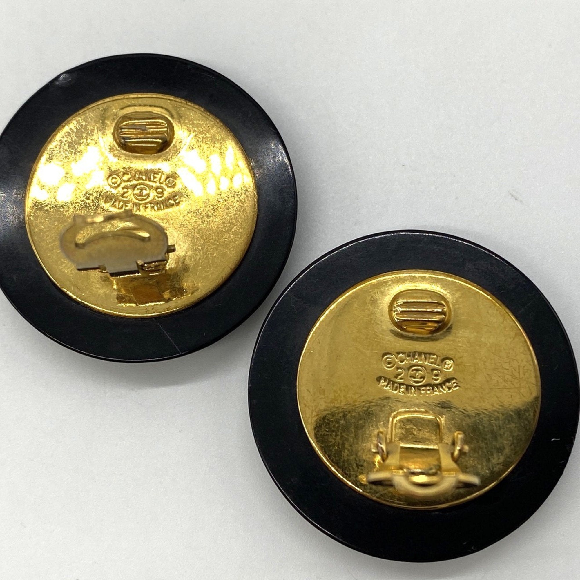 CC Logo Clip-On Earrings Metal