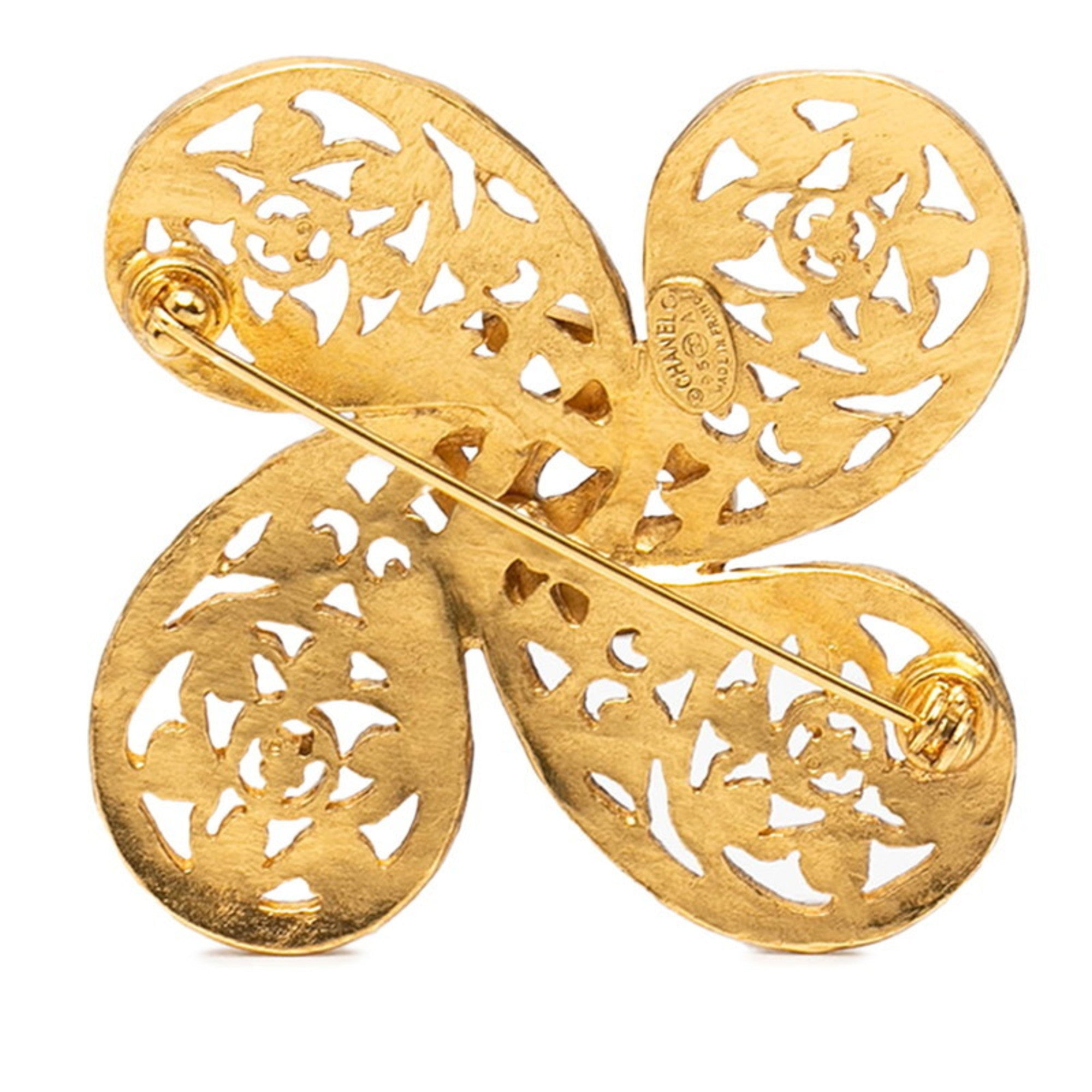 CC Logo Brooch Metal