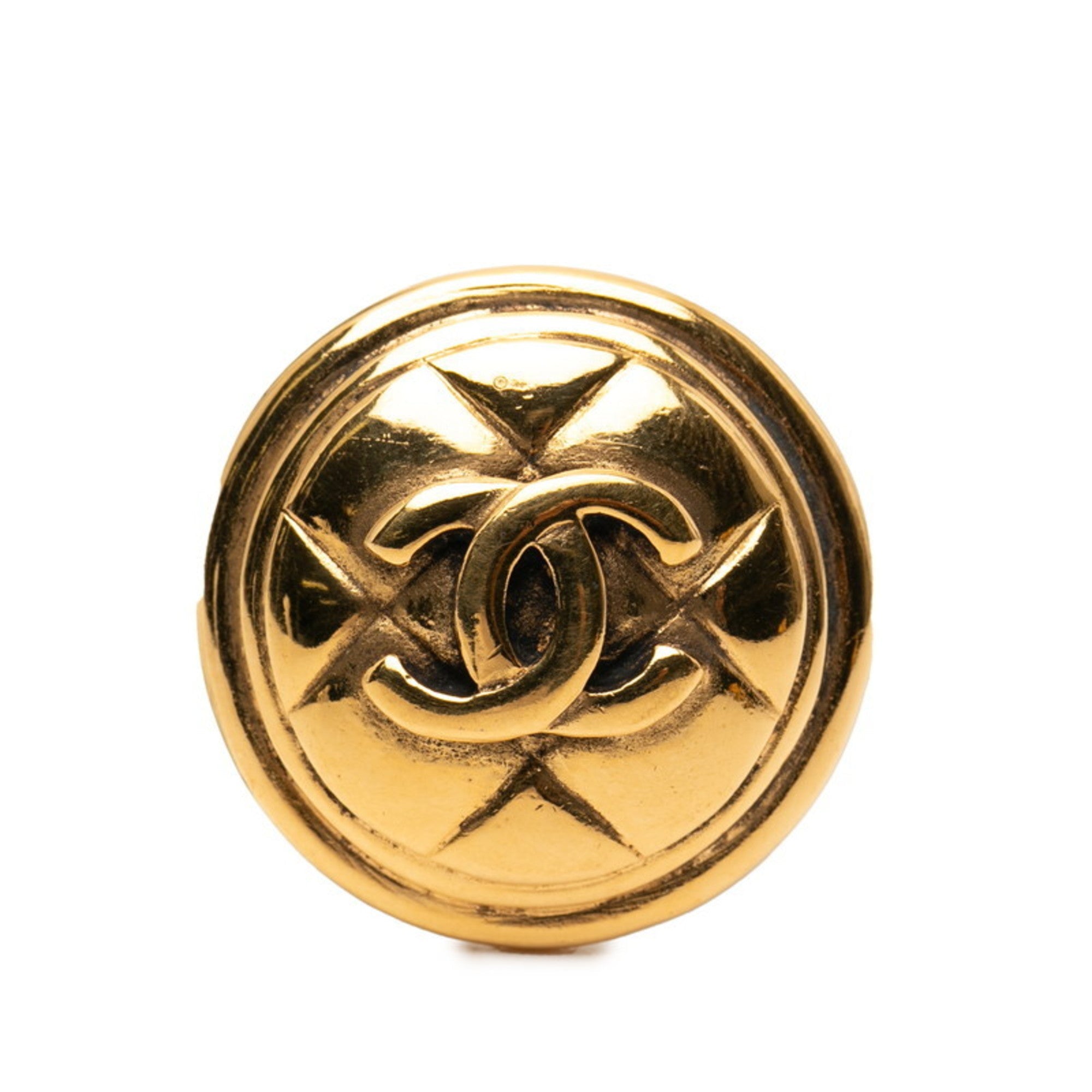CC Logo Brooch Metal