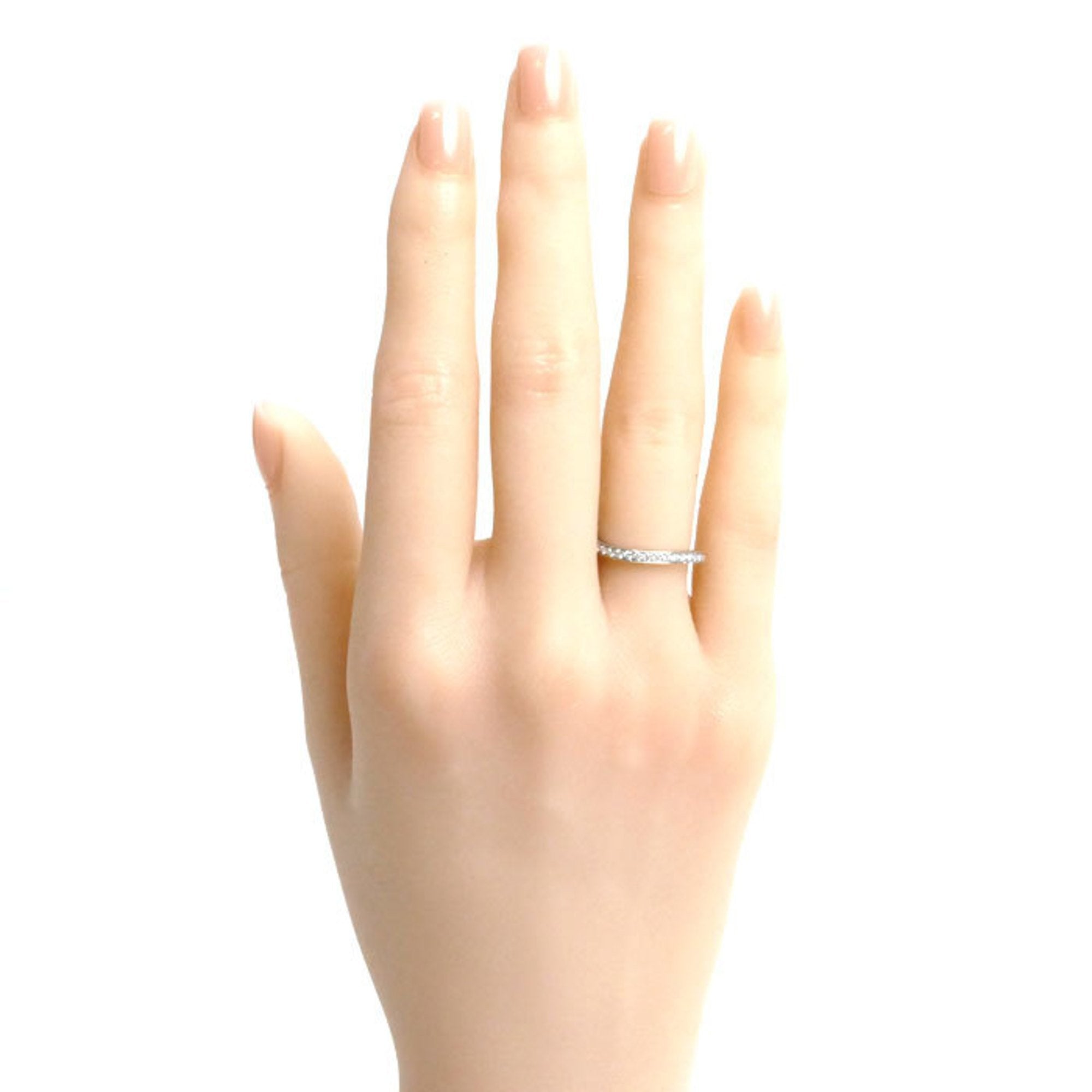 Band Ring Platinum with Diamond