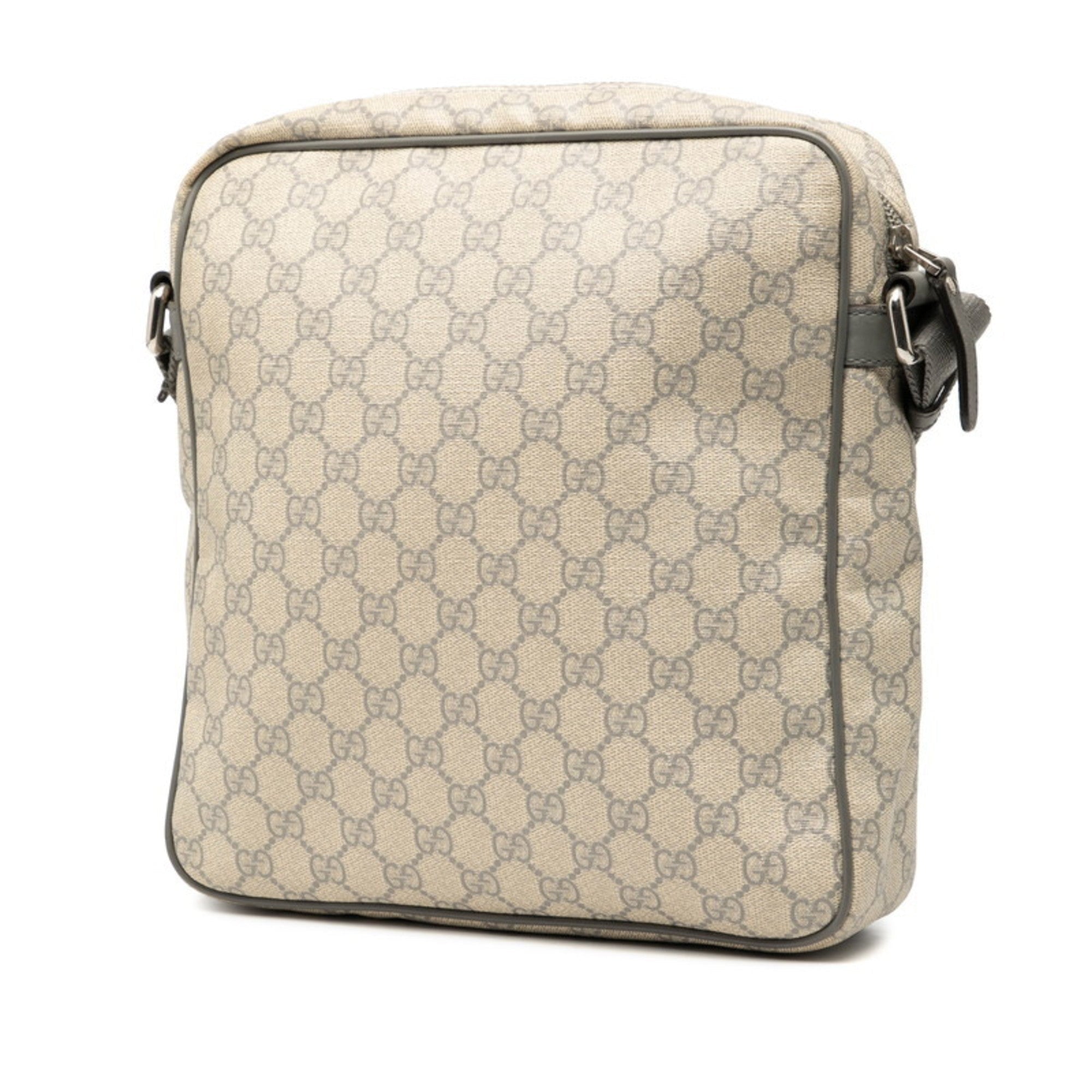 Front Zip Messenger GG Coated Canvas Medium