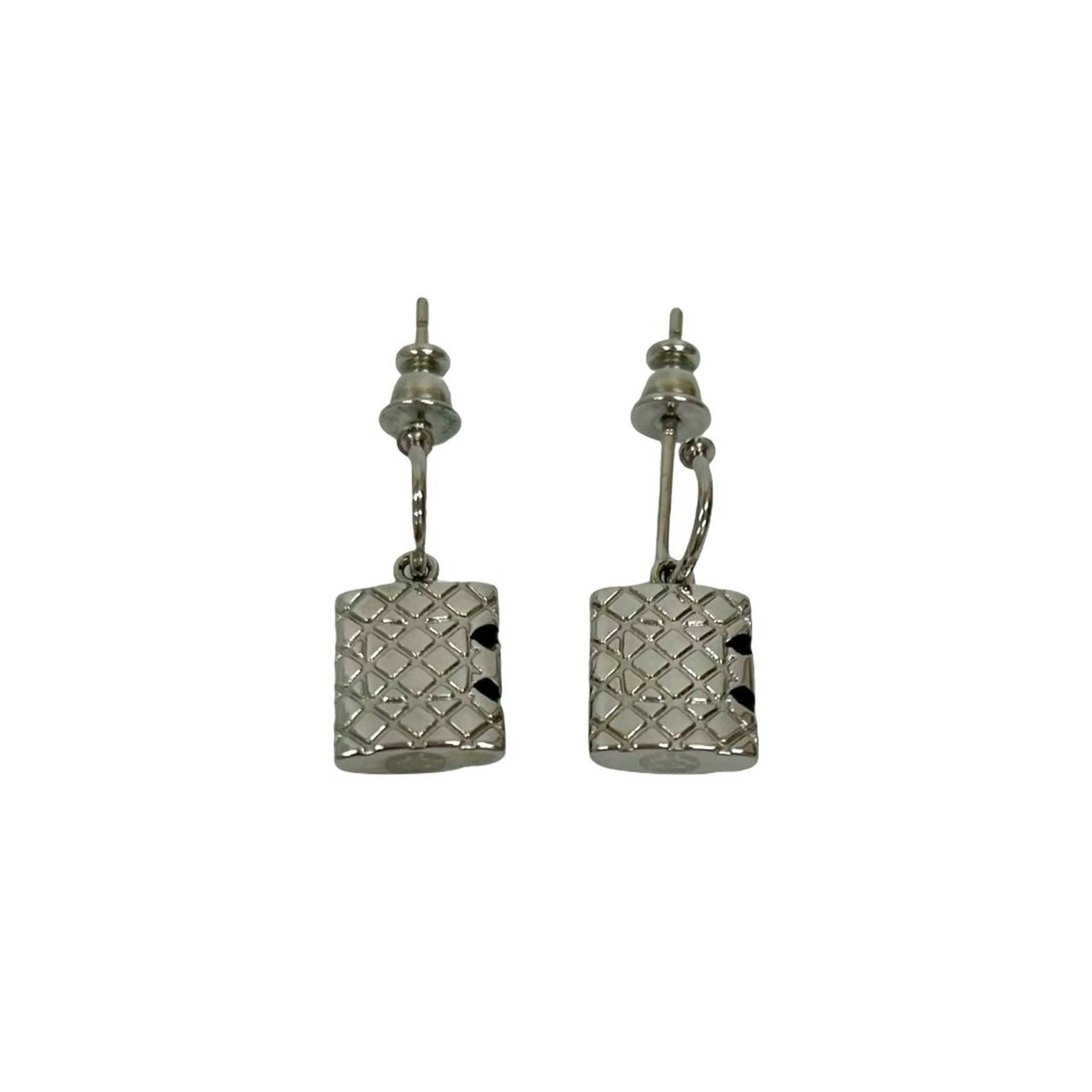 CC Logo Earrings Silver-Tone Metal Silver-Tone Metal