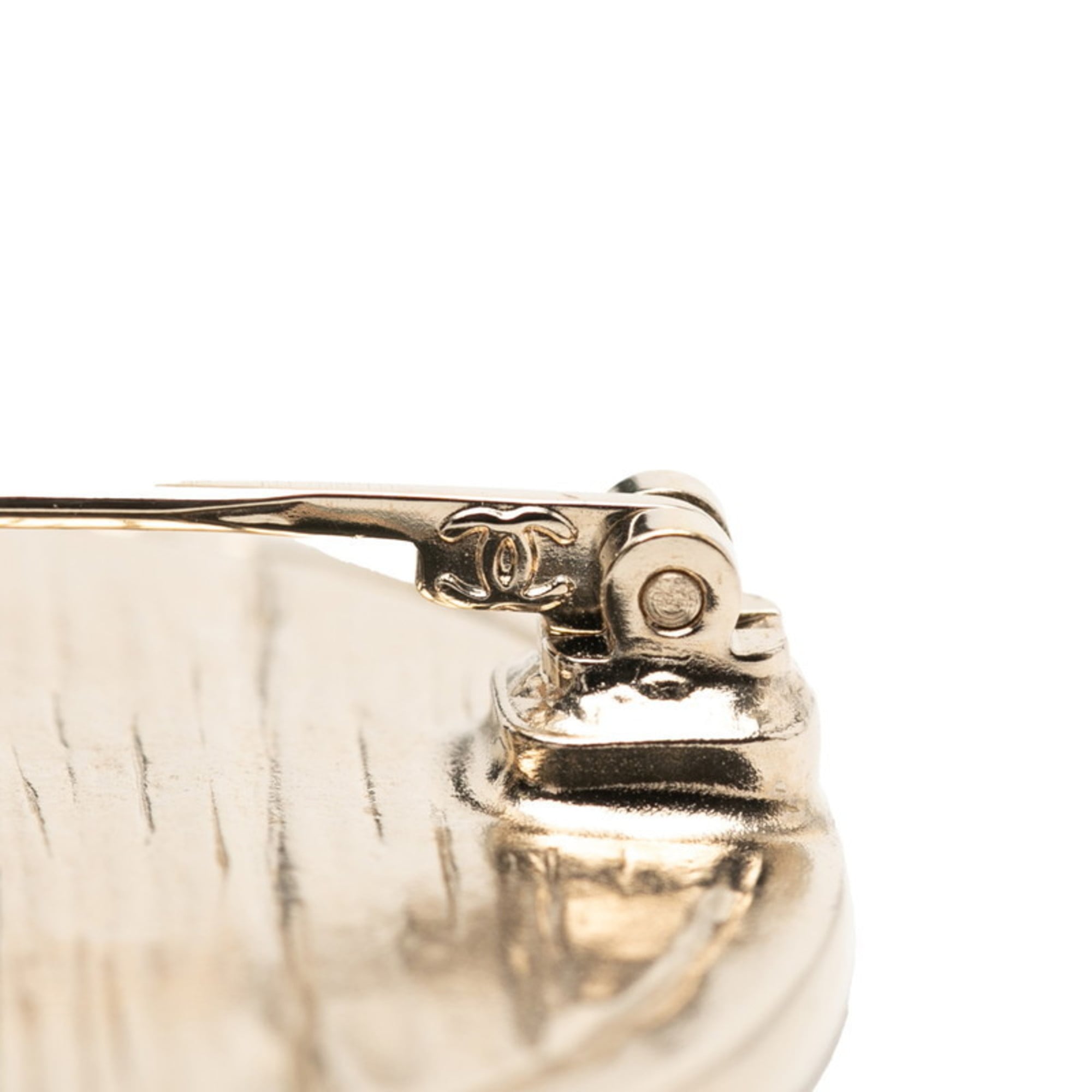 CC Logo Brooch Metal