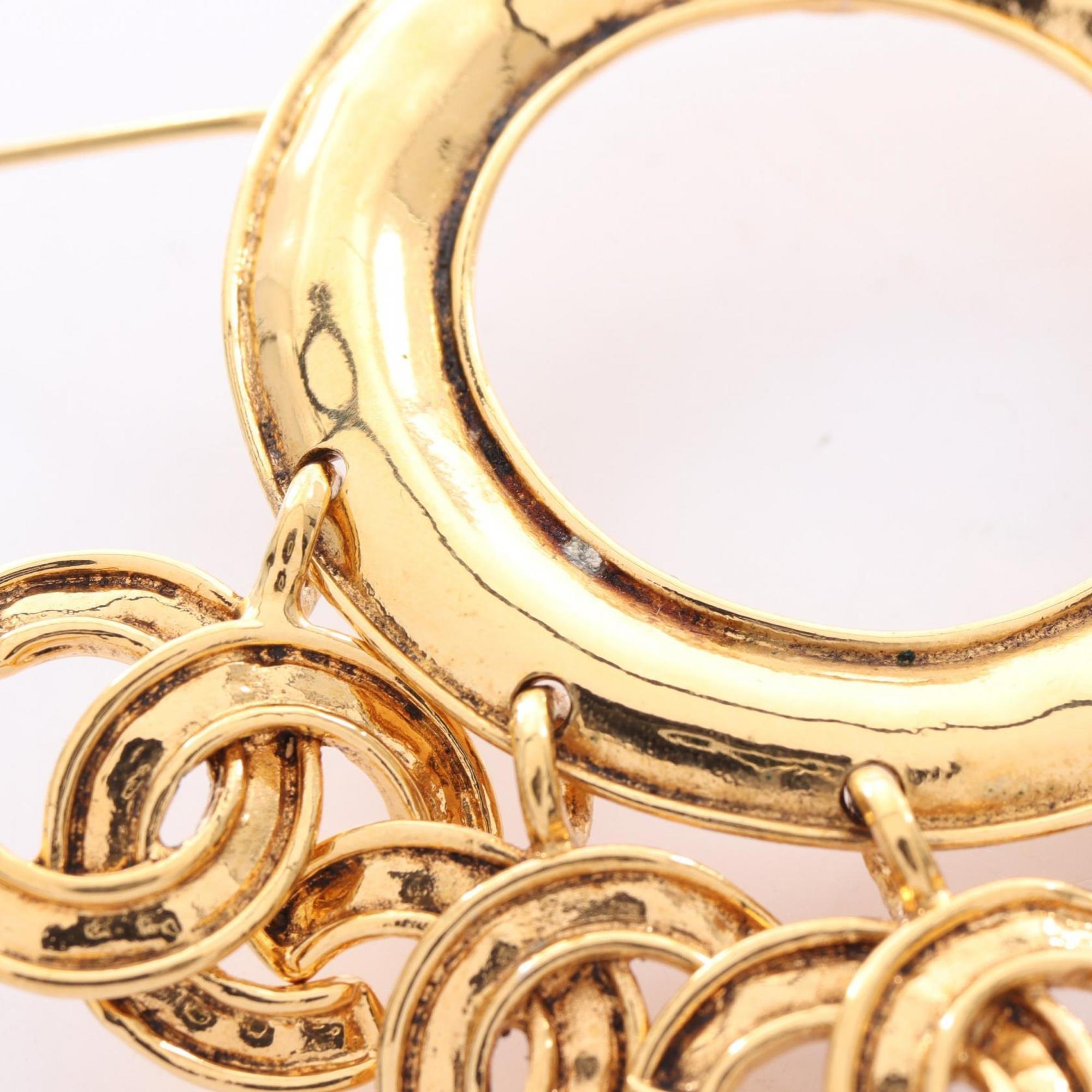 CC Logo Brooch Metal