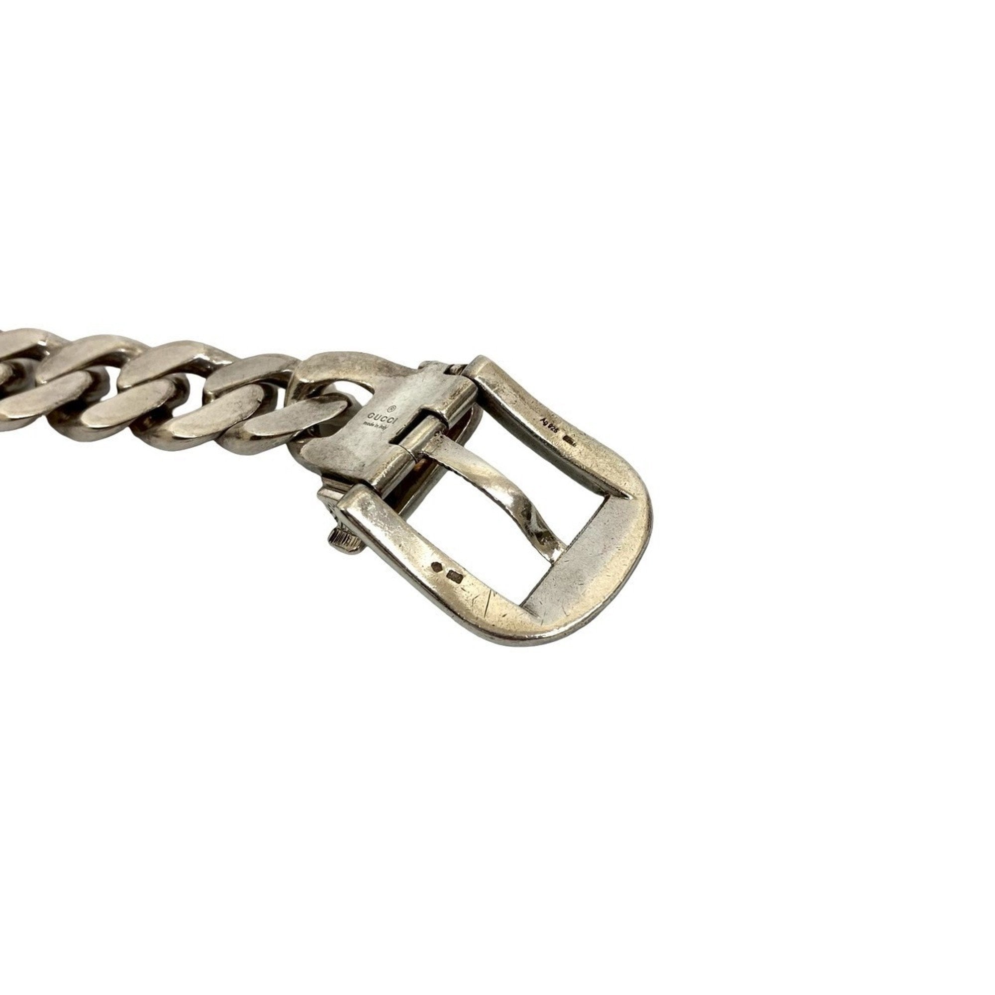Arabesque Cat Head Curb Chain Pendant Necklace Sterling Silver