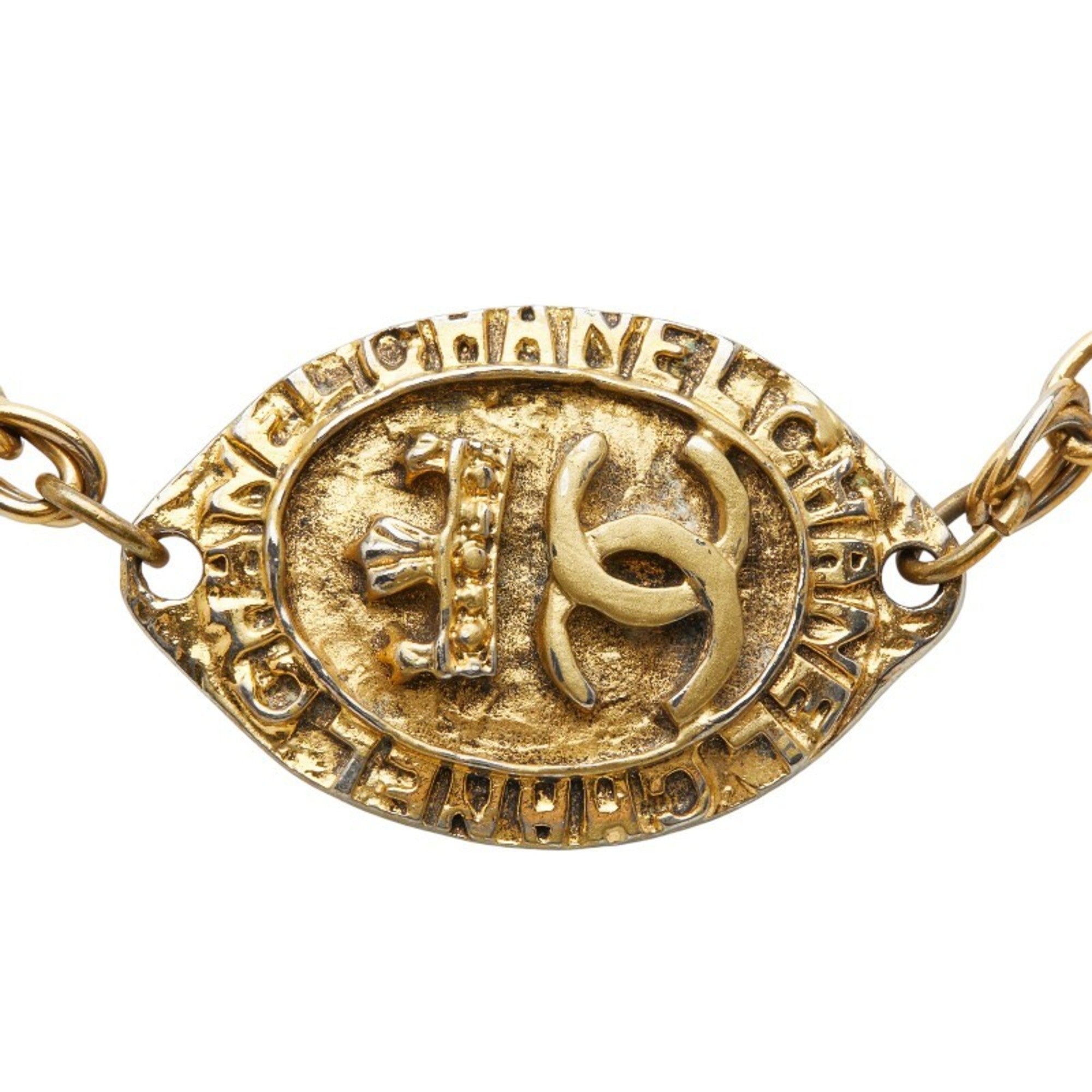 CC Logo Pendant Necklace Metal