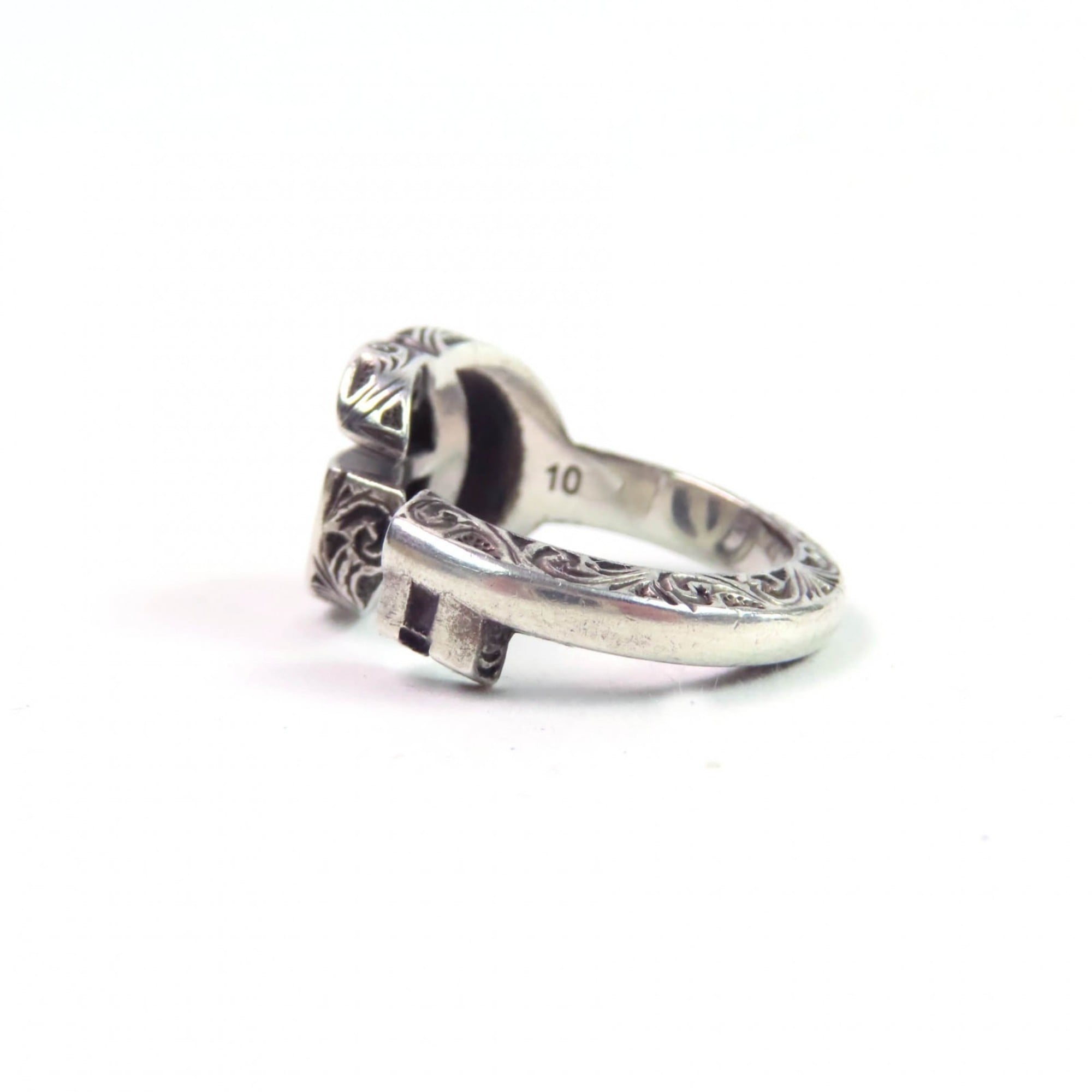 Double G Band Ring Sterling Silver
