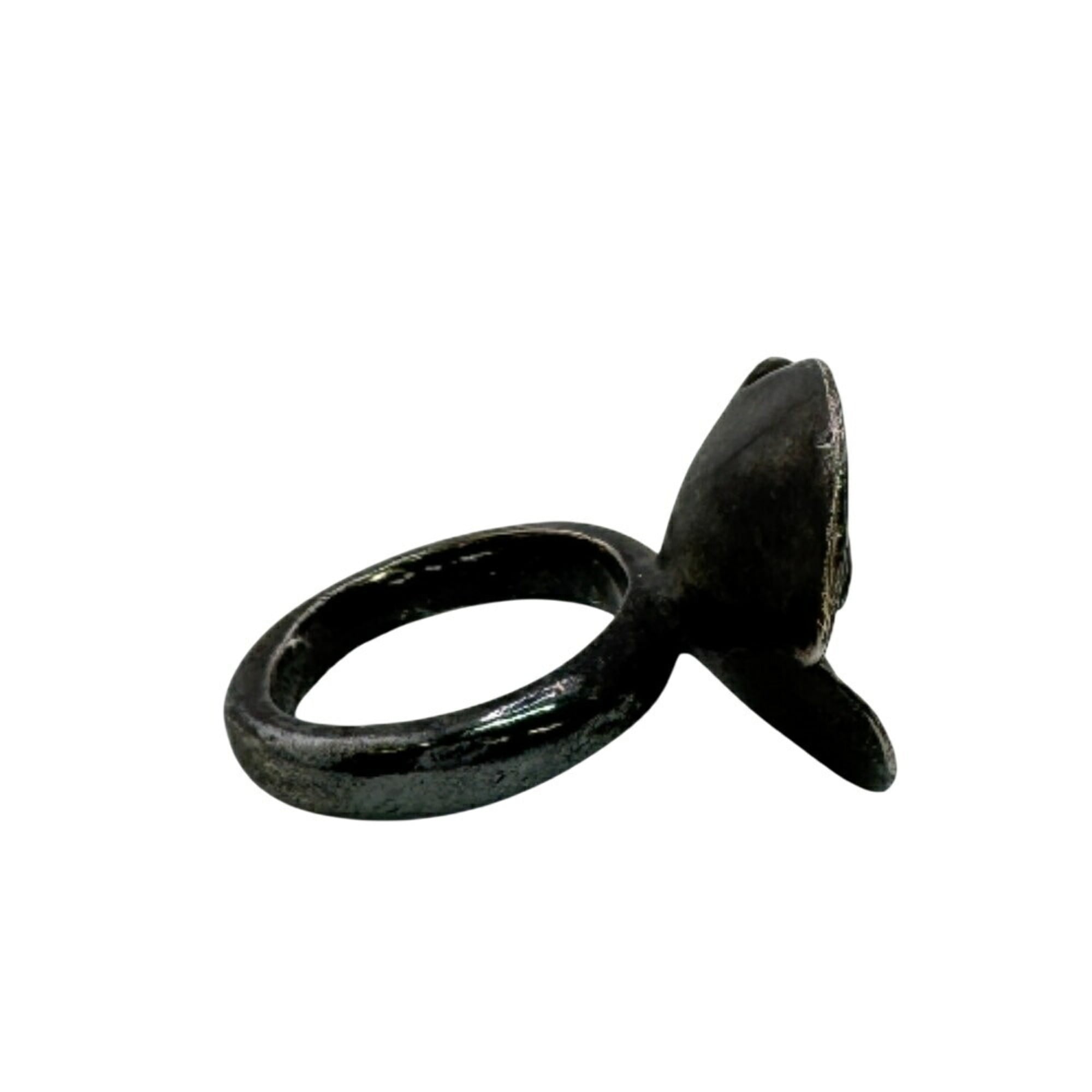 CC Logo Flower Ring Sterling Silver