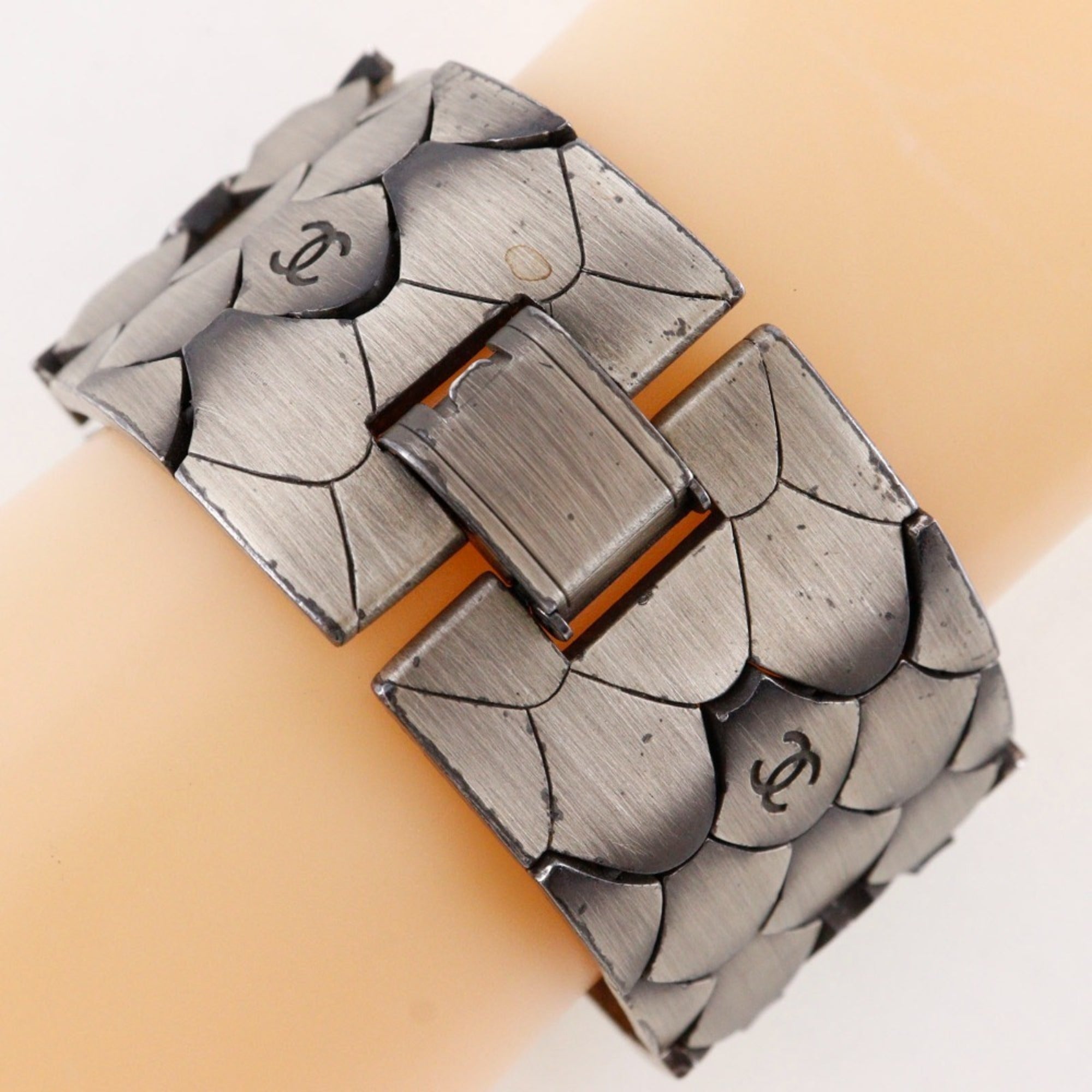 CC Logo Bracelet Silver-Tone Metal