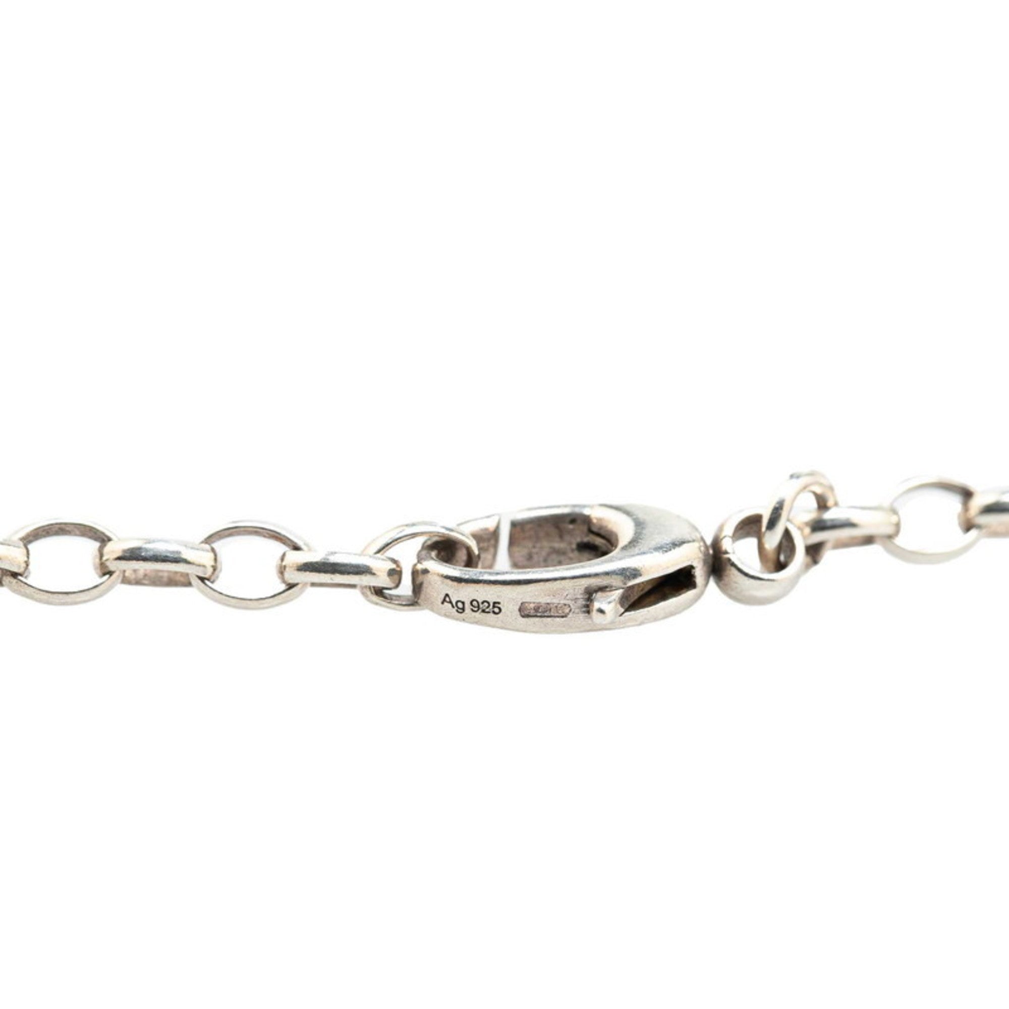 Interlocking G Pendant Necklace Sterling Silver