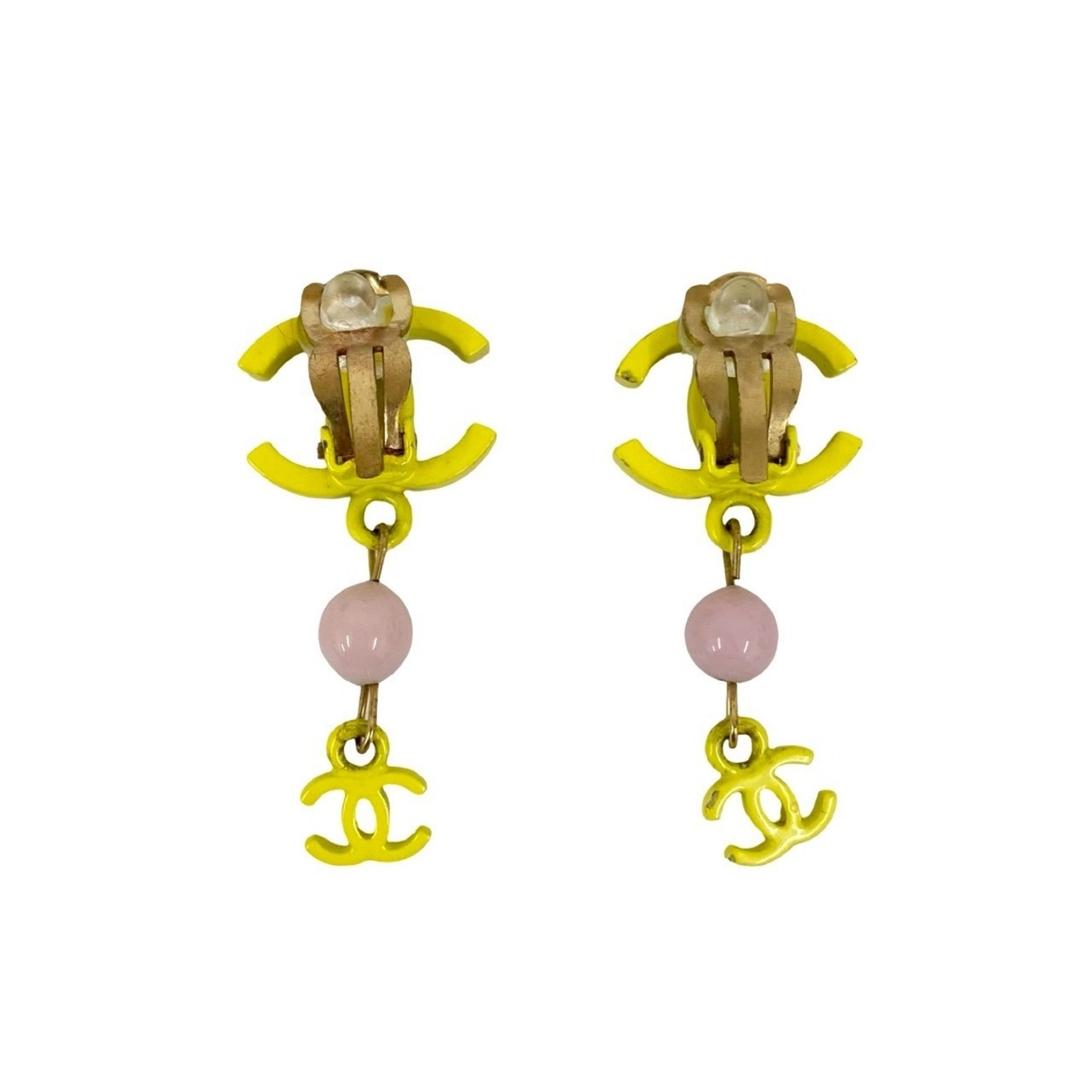 CC Logo Clip-On Earrings Metal