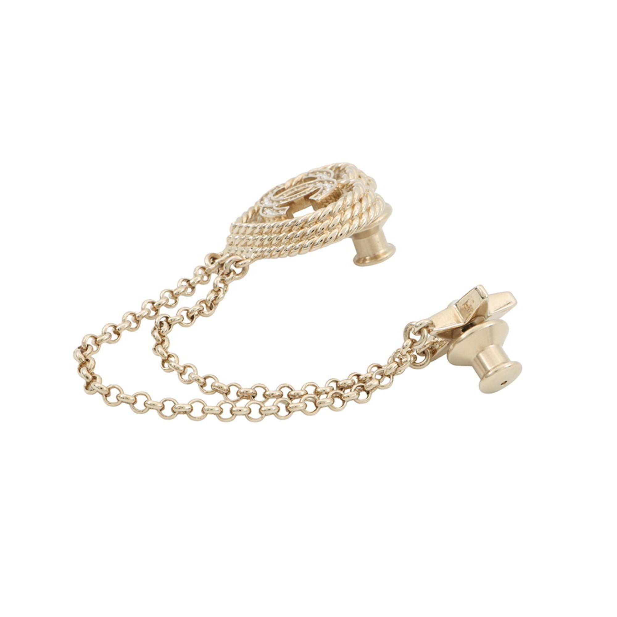 CC Logo Heart Star Brooch Metal