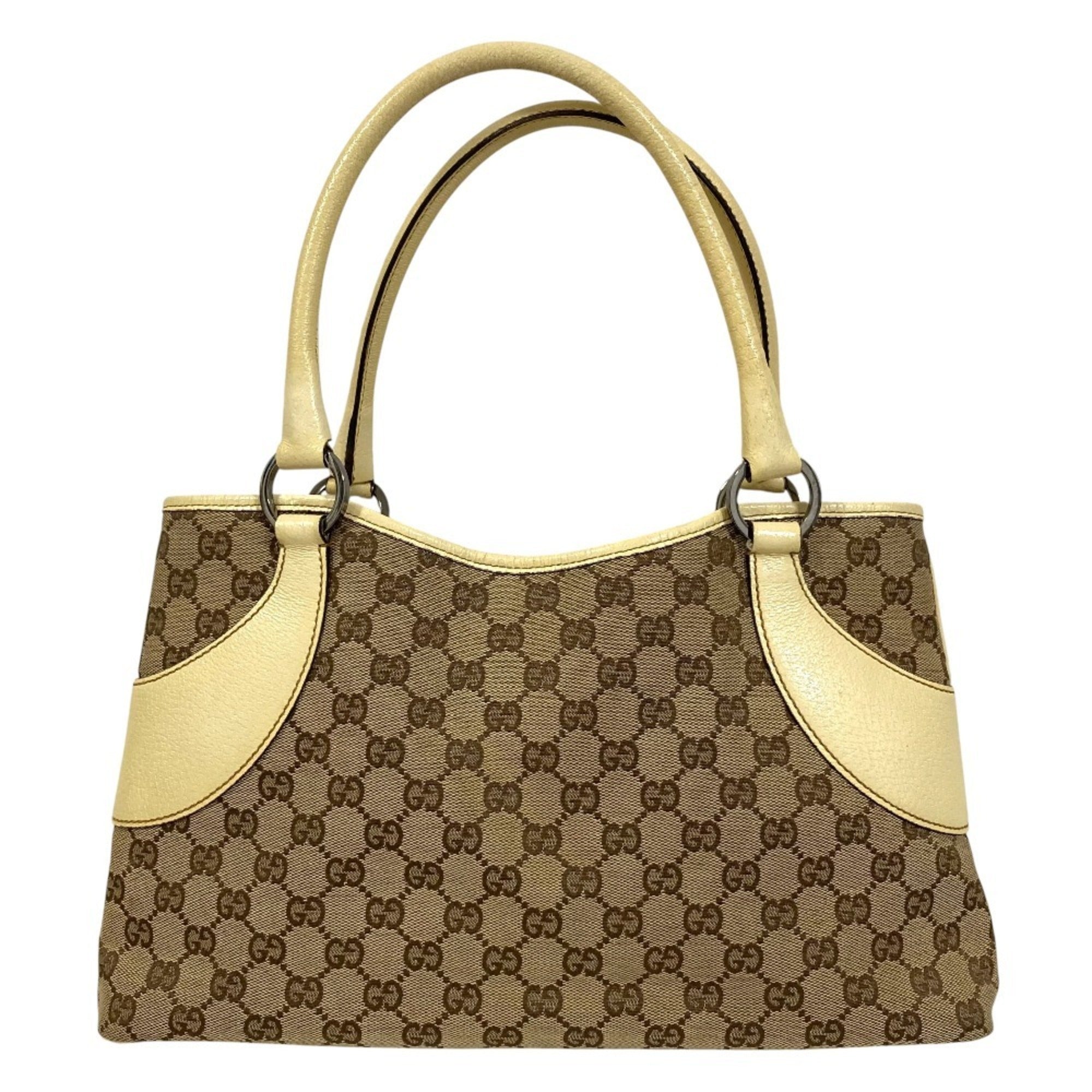 Vintage Zip Tote GG Canvas with Leather Medium