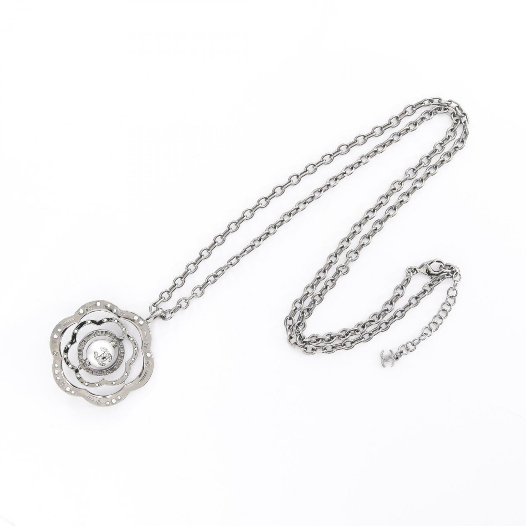 CC Logo Pendant Necklace Sterling Silver