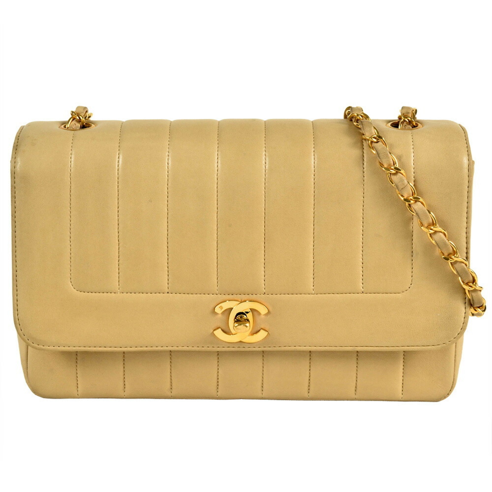 Vintage CC Chain Flap Bag Vertical Quilt Lambskin Medium