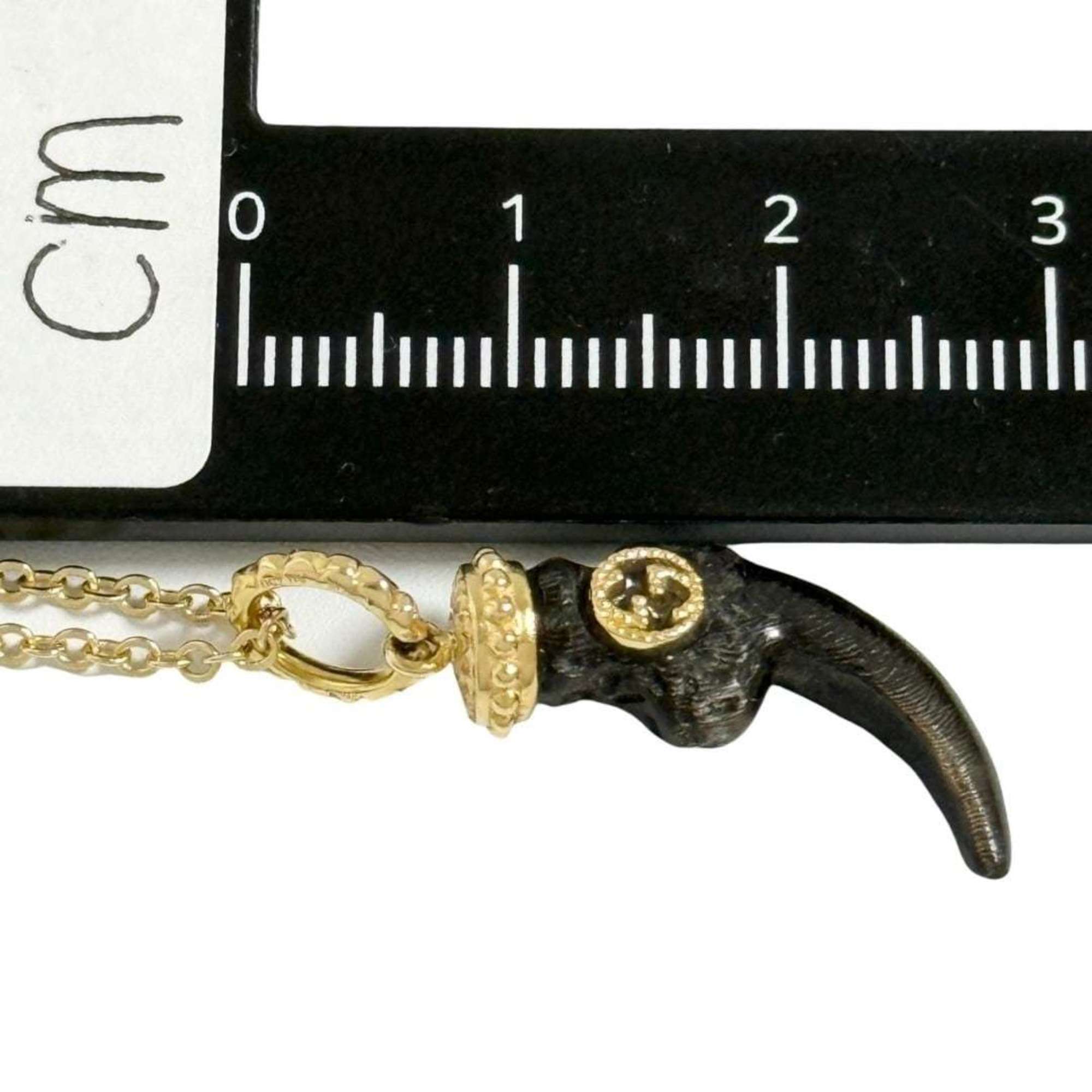 Pendant Necklace Metal and 18K Yellow Gold