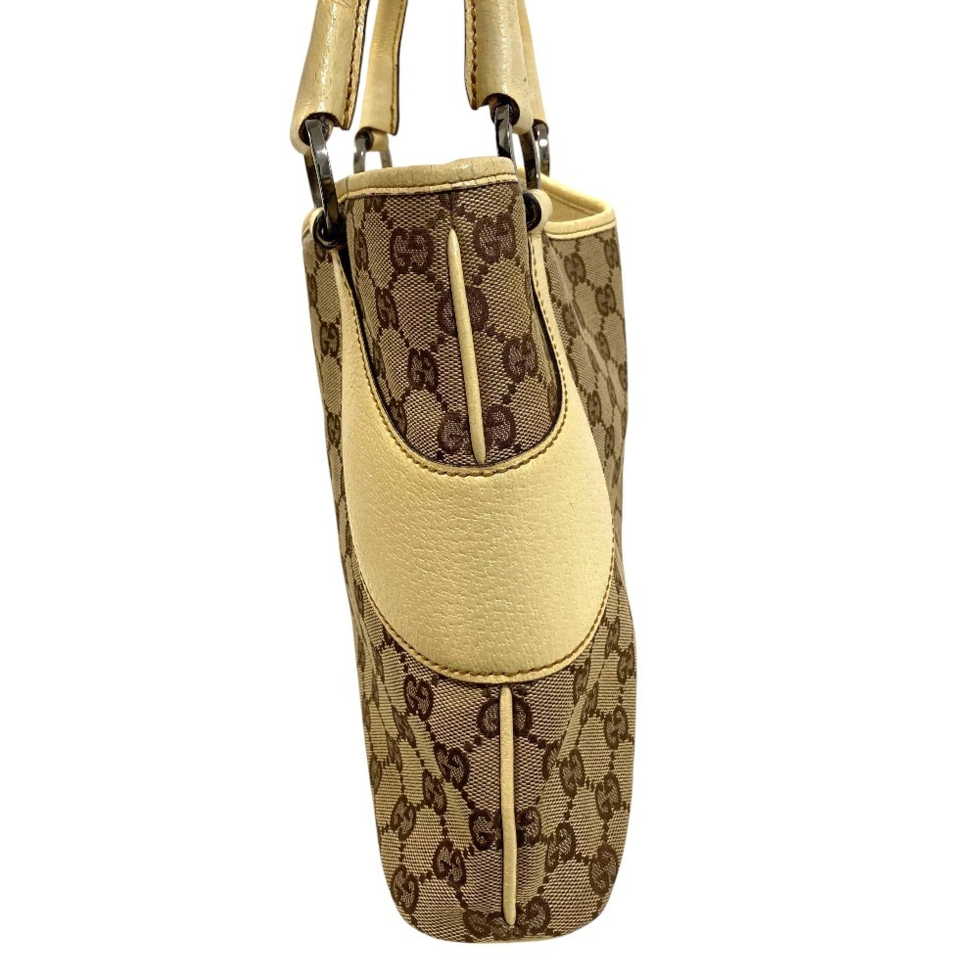 Vintage Zip Tote GG Canvas with Leather Medium