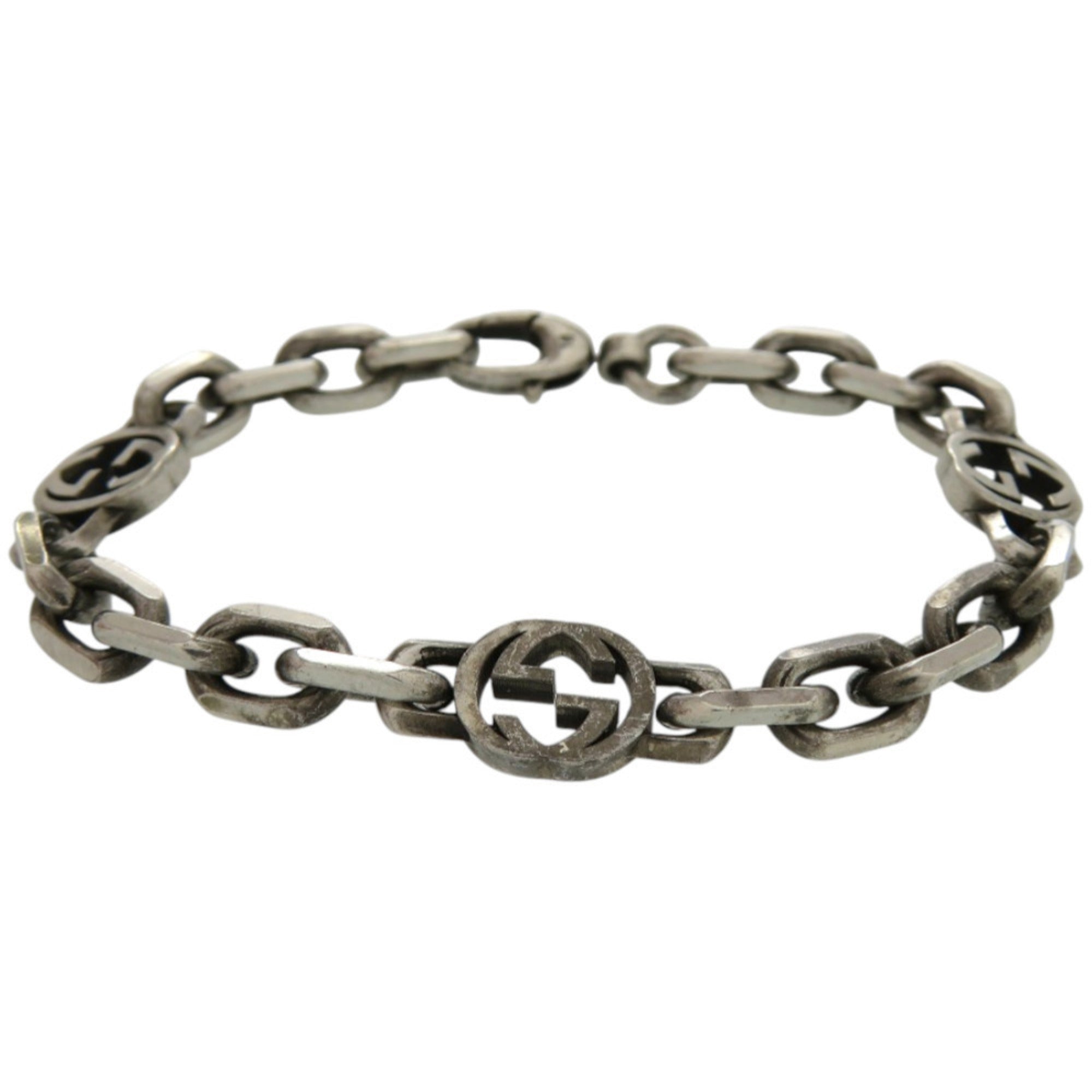 Interlocking Chain Bracelet Sterling Silver