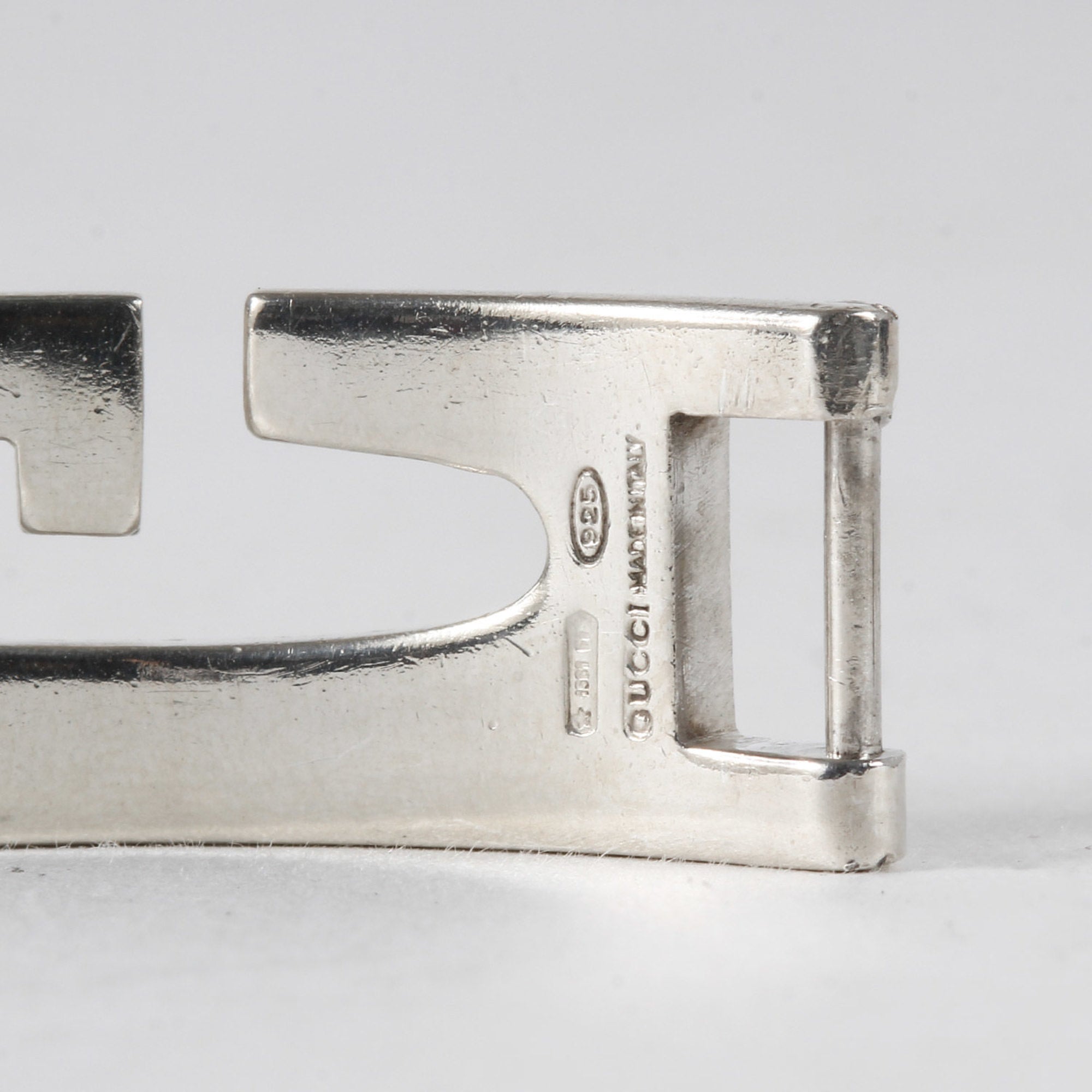 G Plate Bracelet Sterling Silver