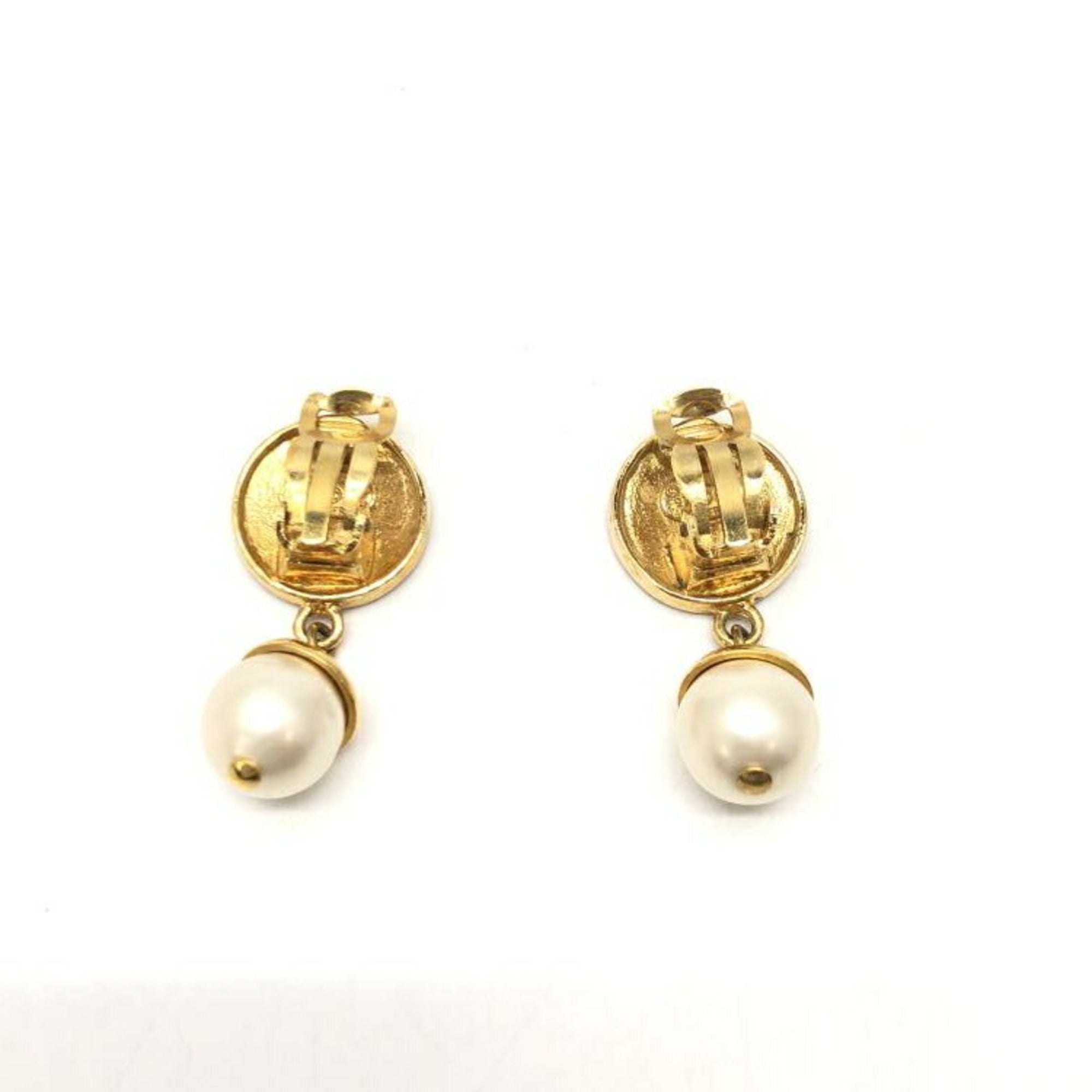 CC Logo Clip-On Earrings Metal