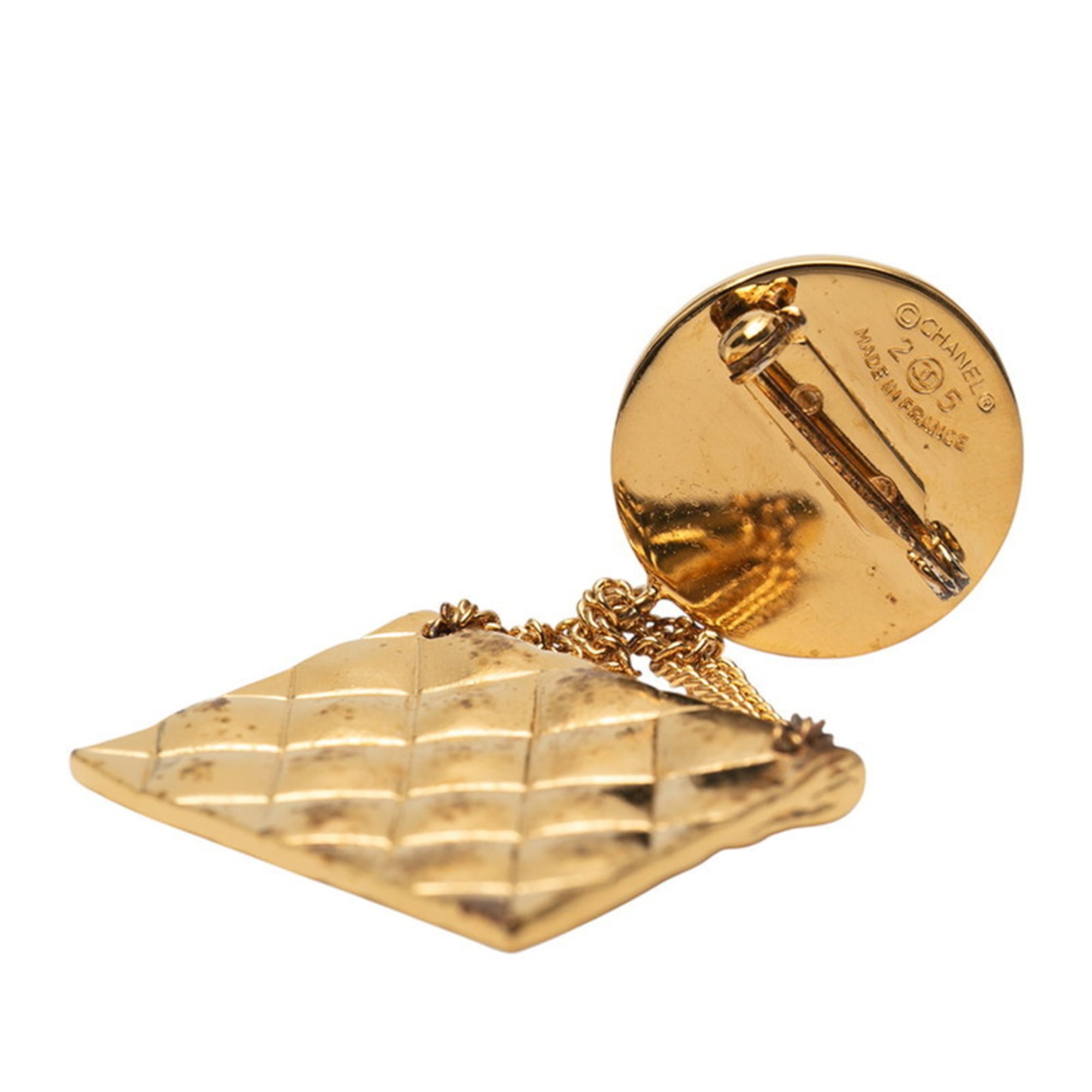 CC Logo Medal Brooch Metal