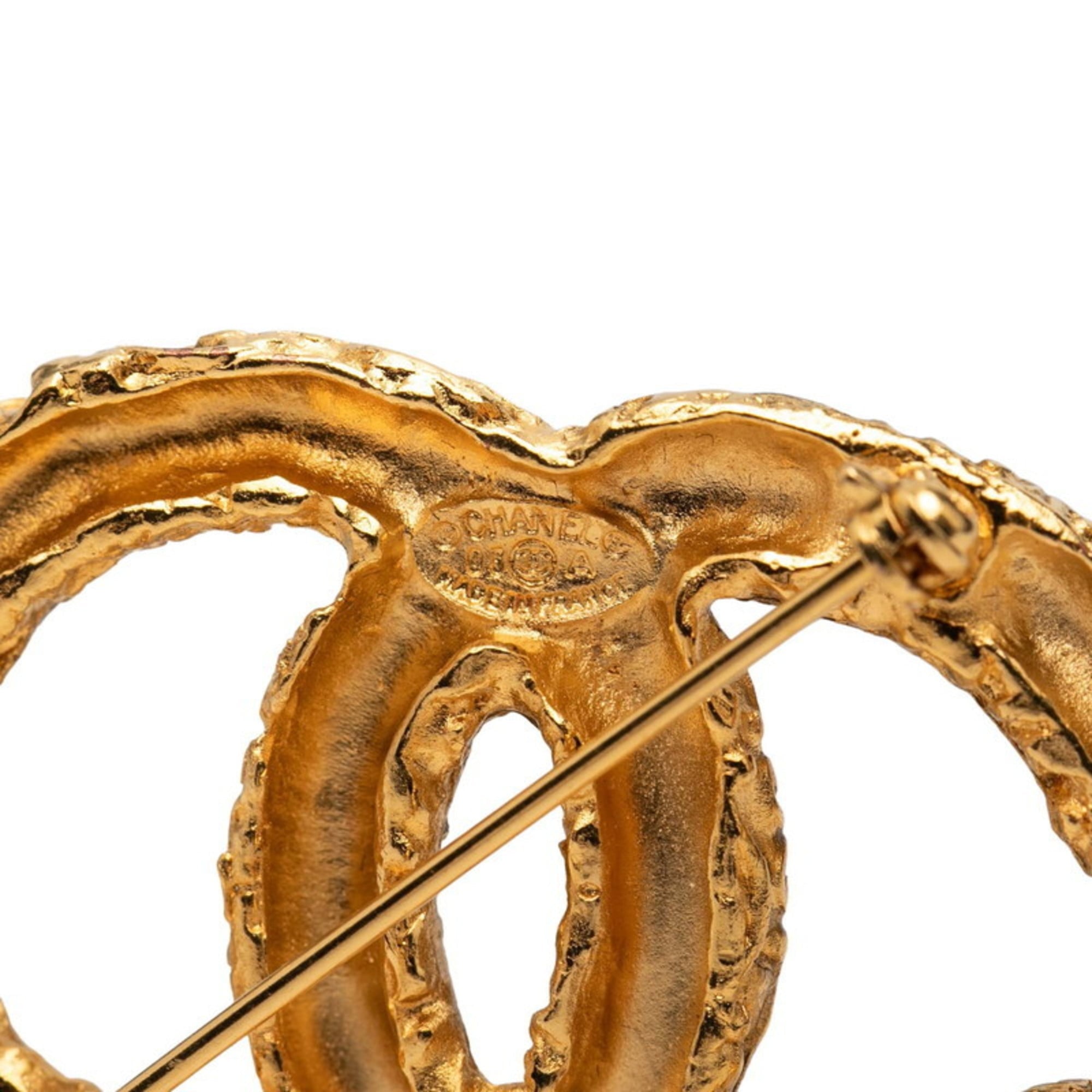 CC Logo Brooch Metal