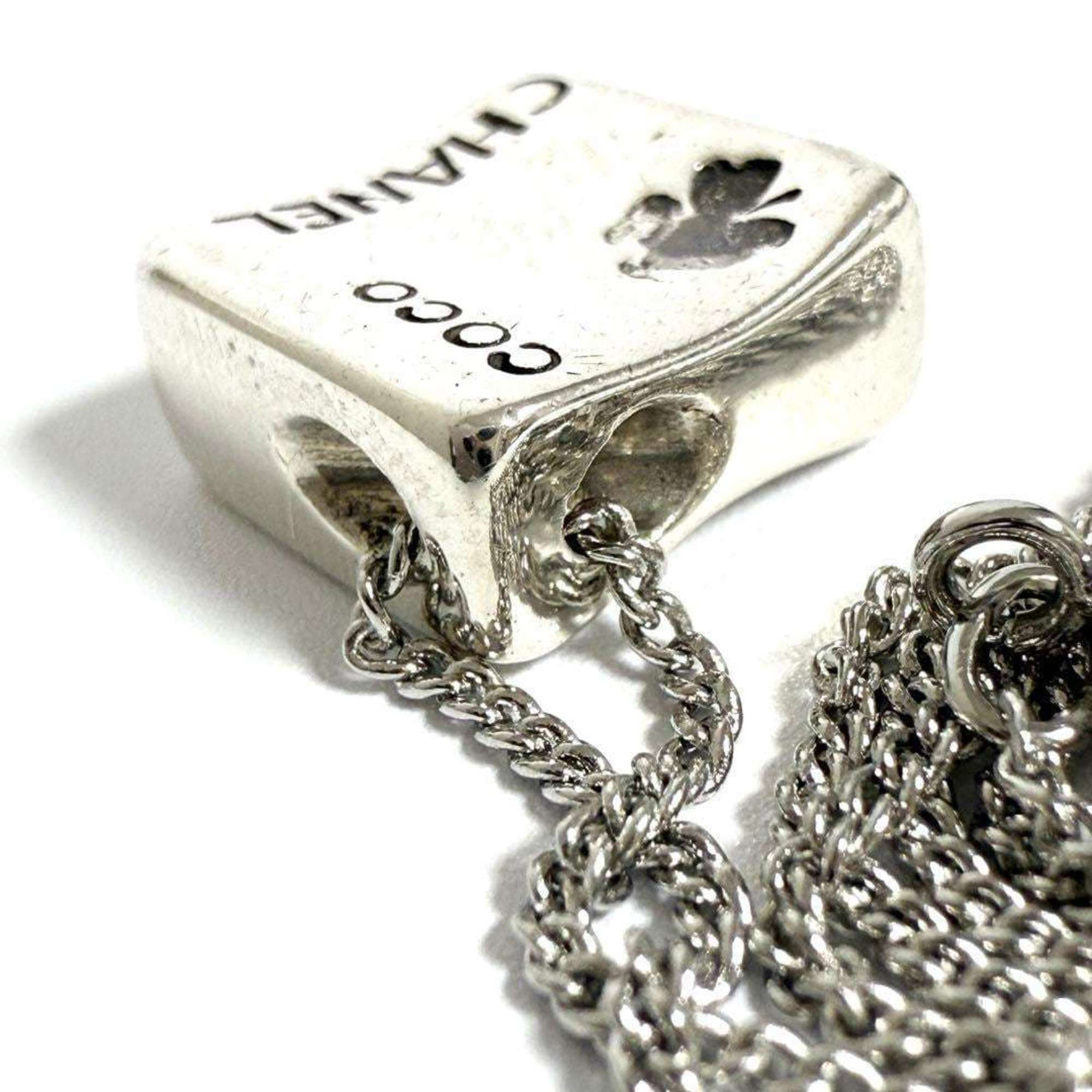 Pendant Necklace Metal and Sterling Silver Coco Camellia Reversible