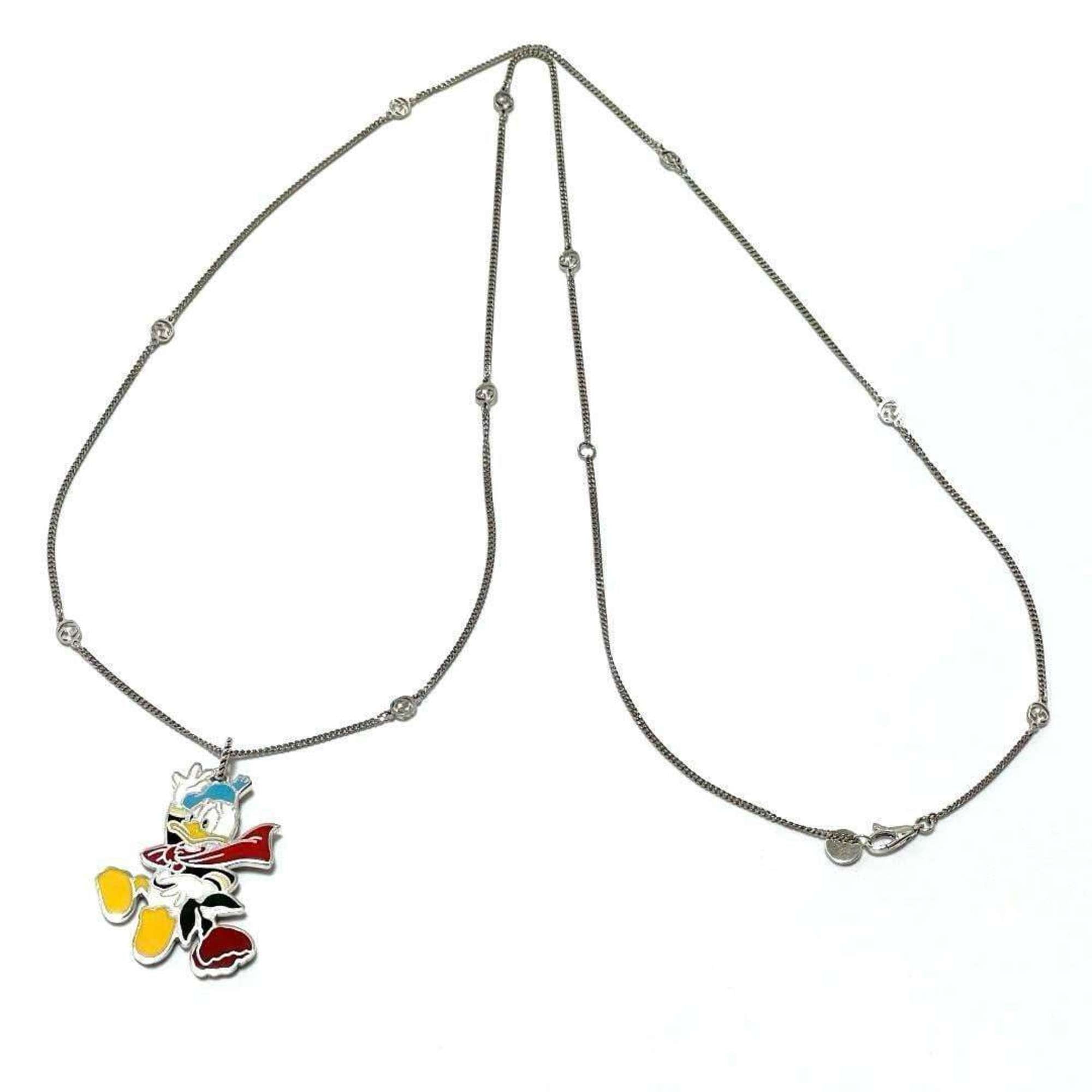 Donald Interlocking Pendant Necklace Sterling Silver