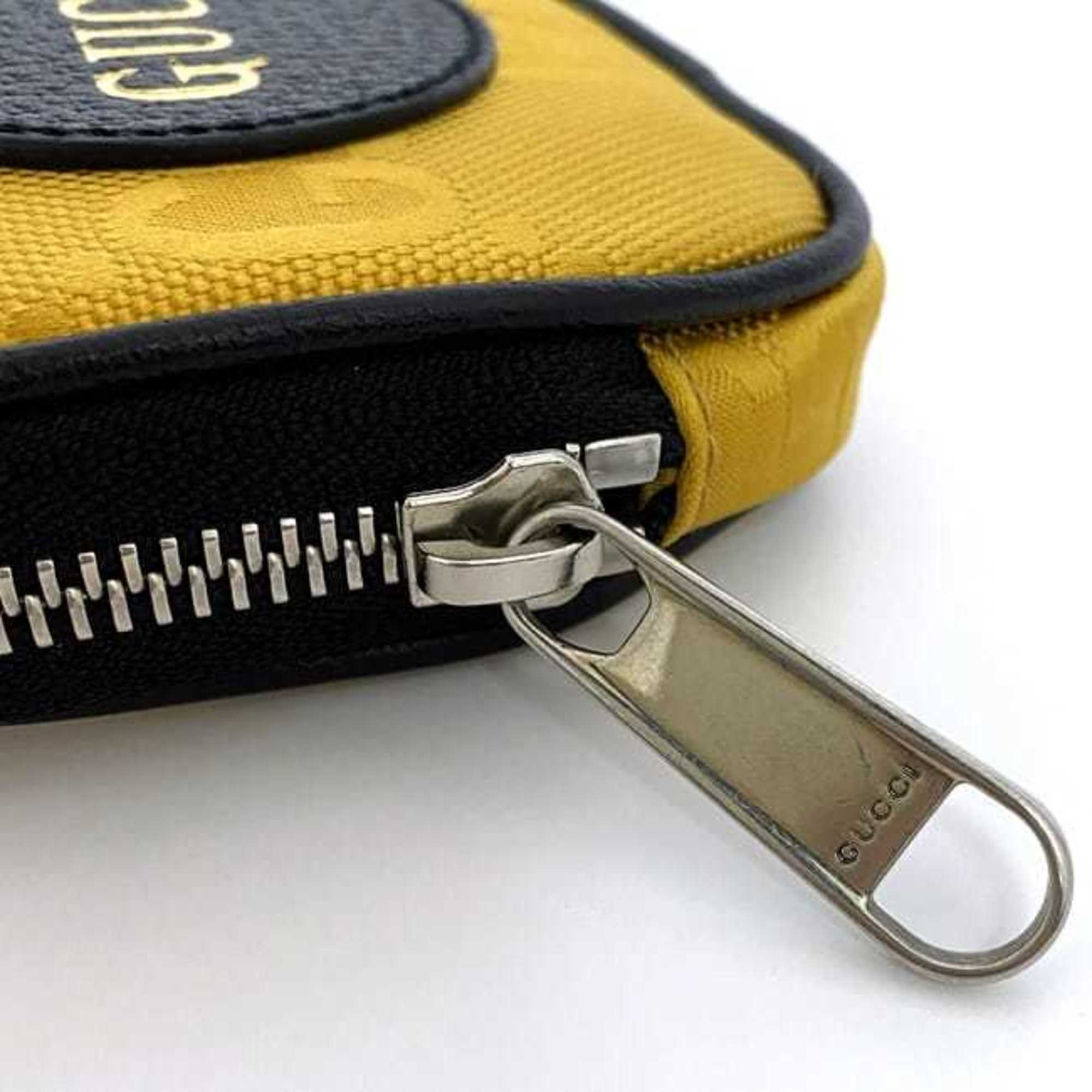 Charm Leather and Nylon Black and Yellow Handbag Charm
