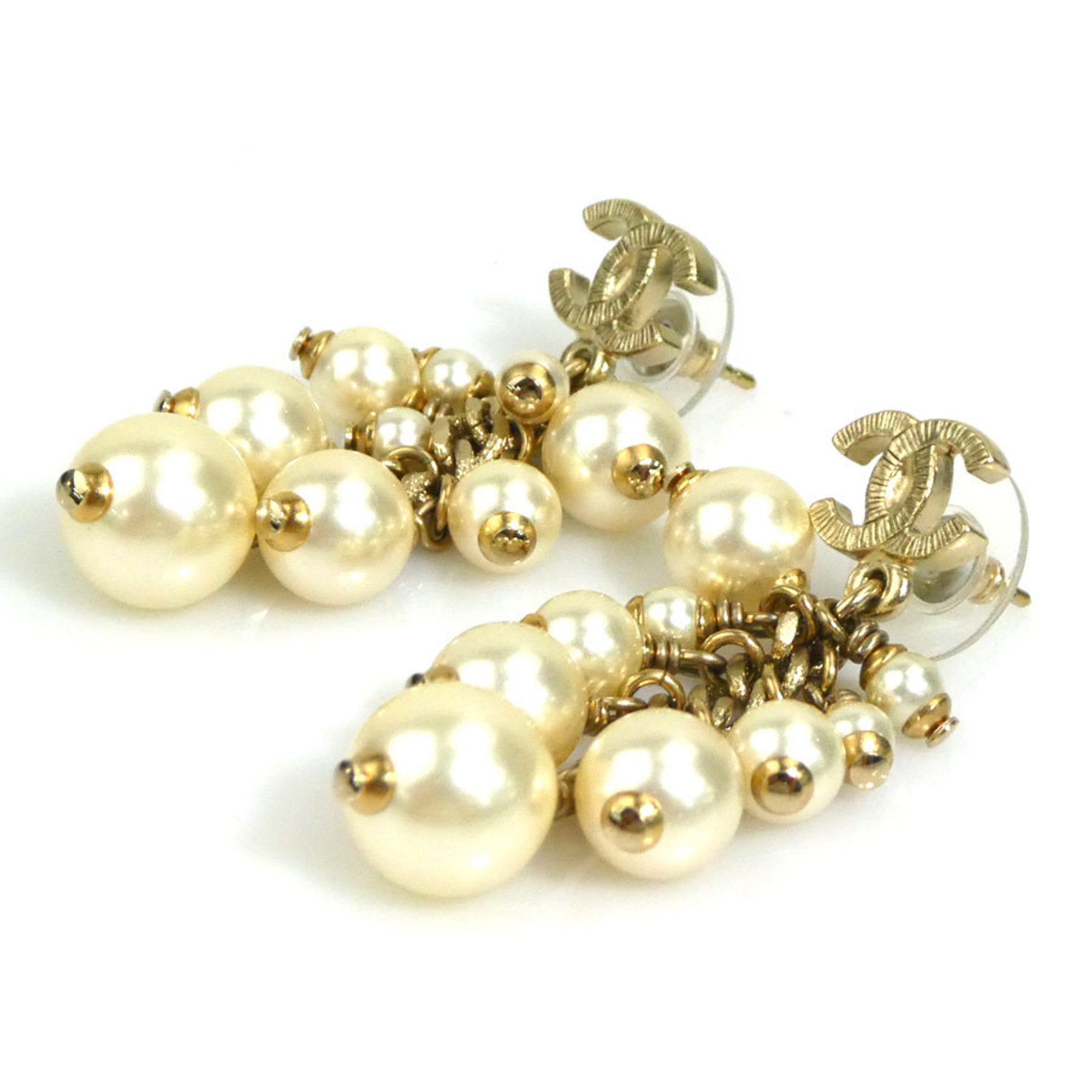 CC Logo Earrings Gold-Tone Metal Gold-Tone Metal