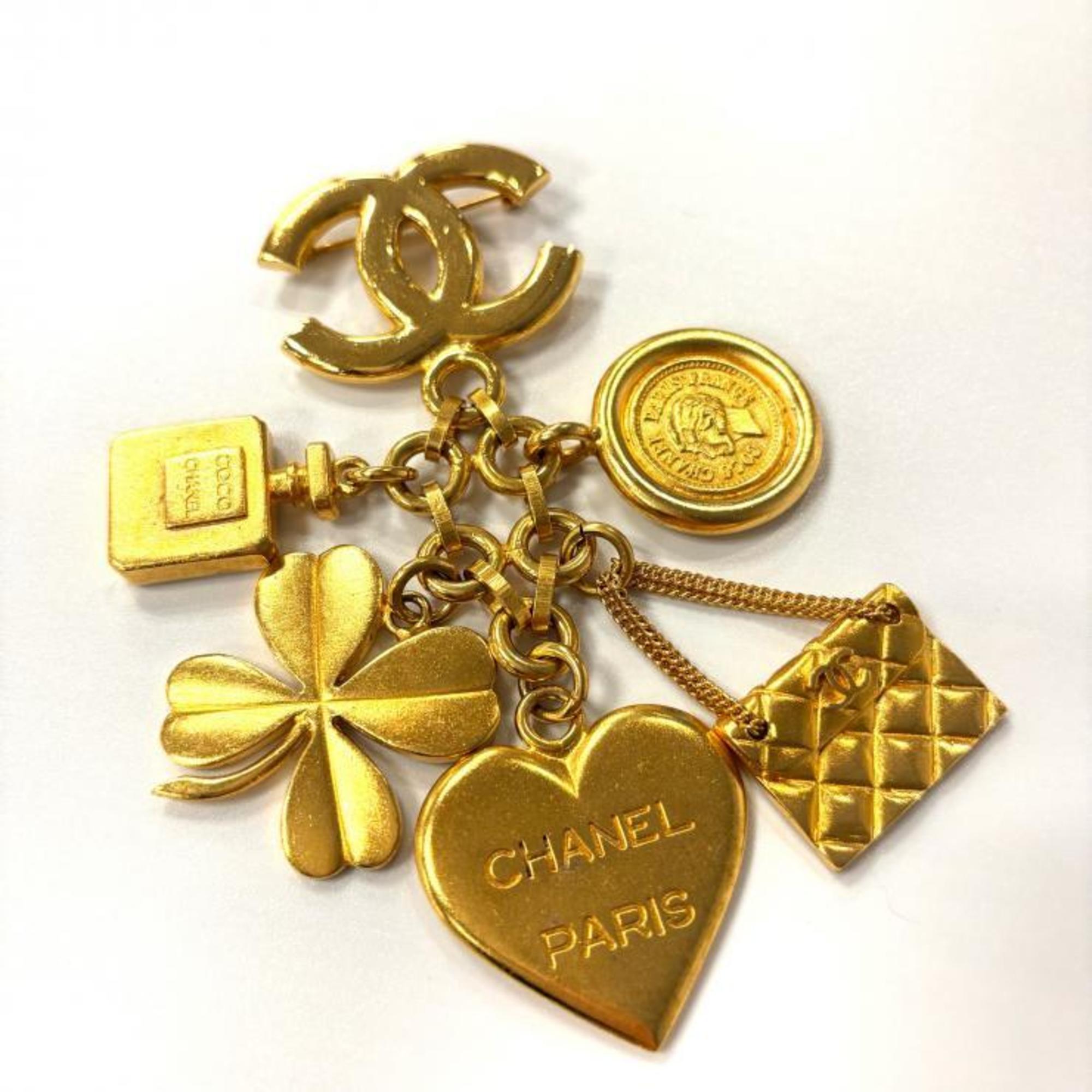 CC Logo Brooch Metal