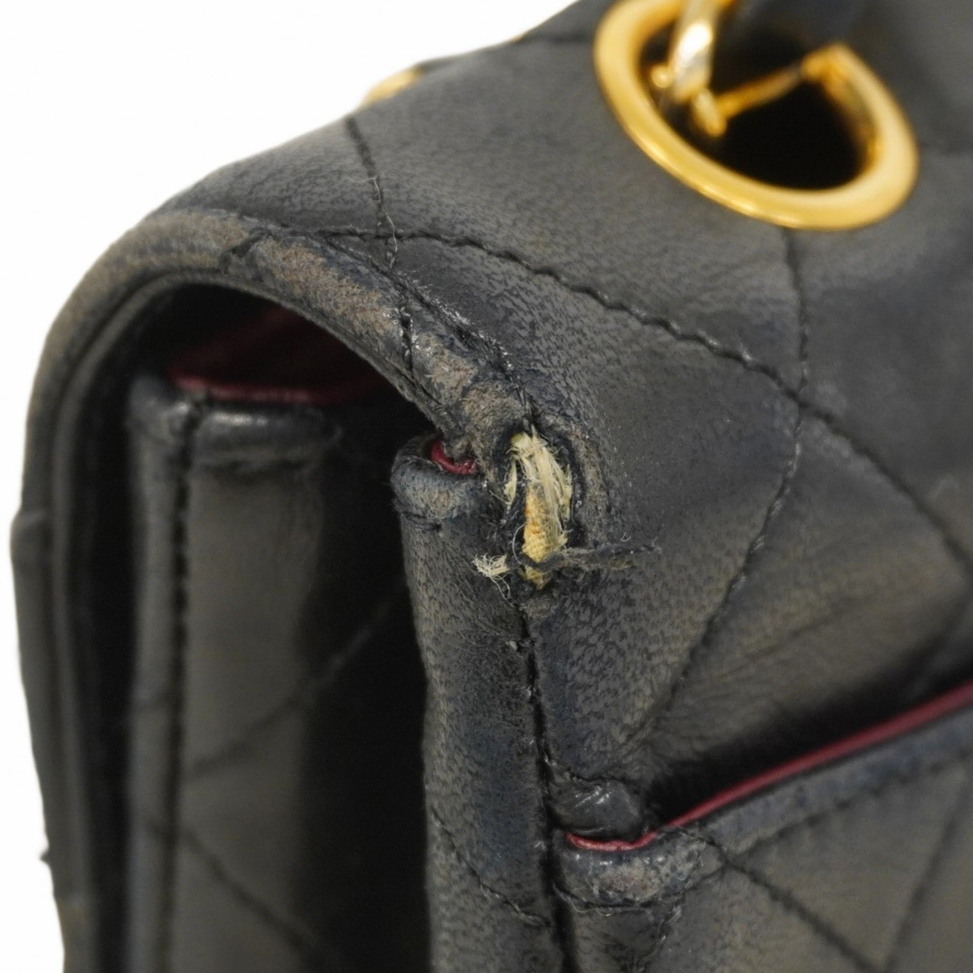 Vintage CC Chain Flap Bag Quilted Lambskin Medium