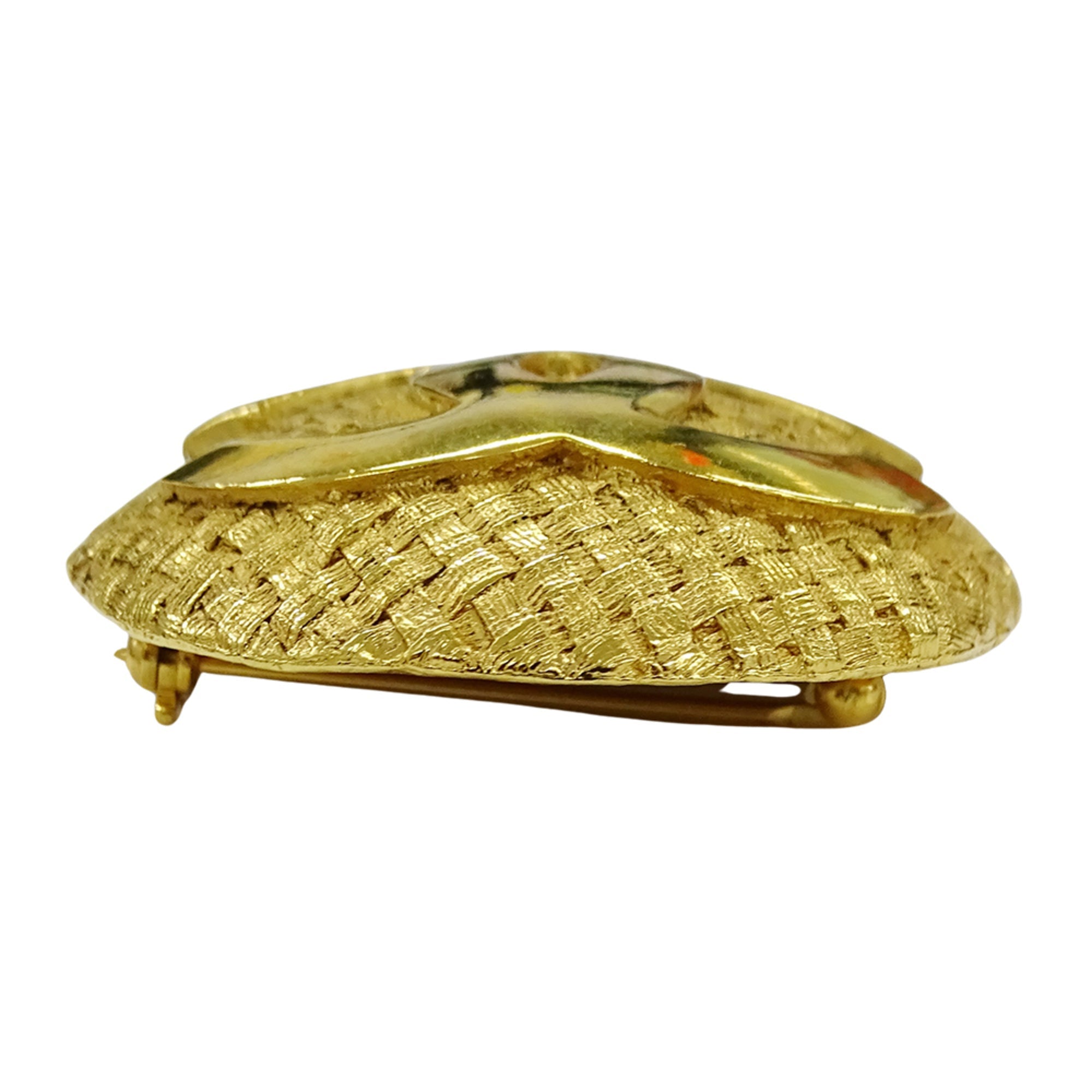 CC Logo Brooch Metal