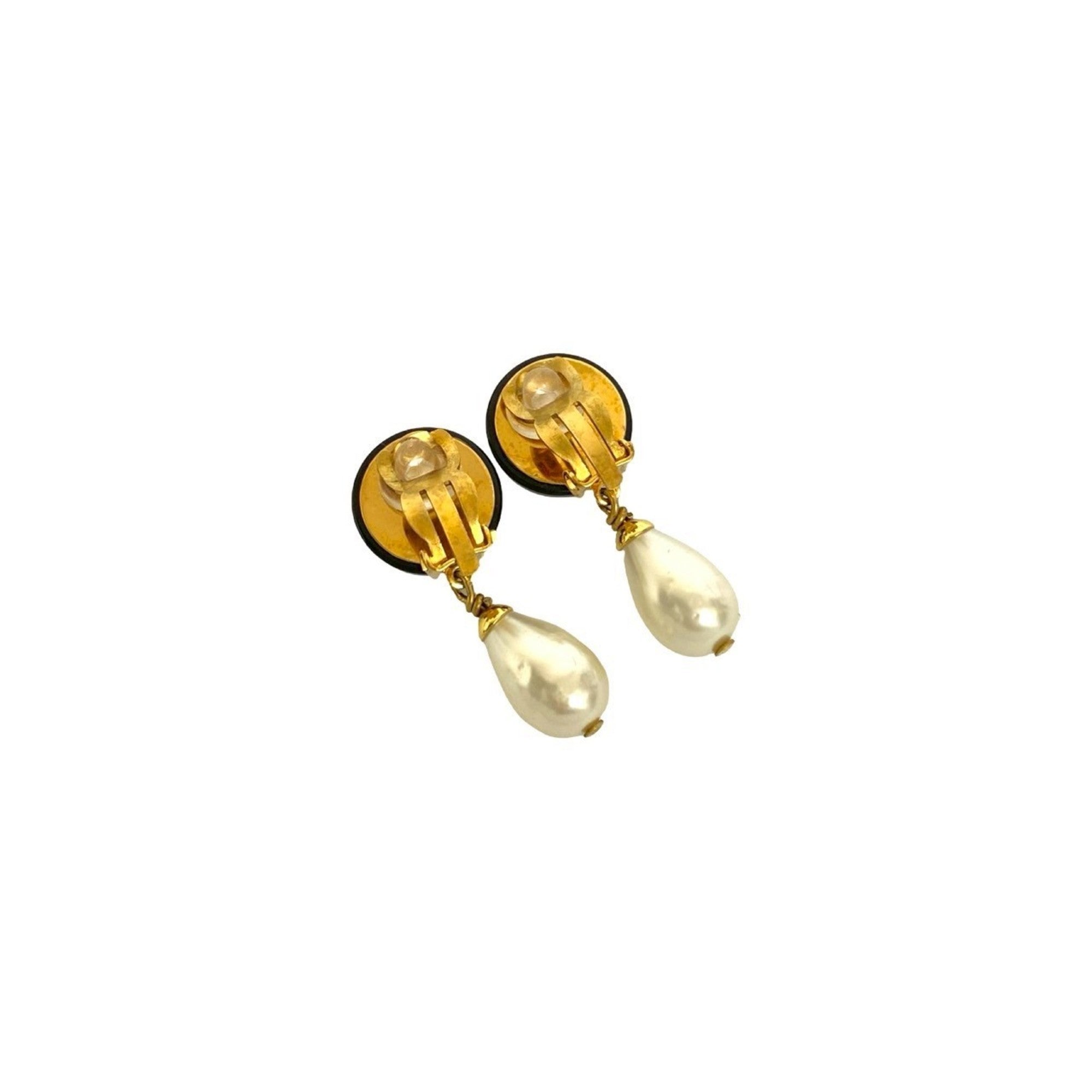 CC Logo Clip-On Earrings Metal