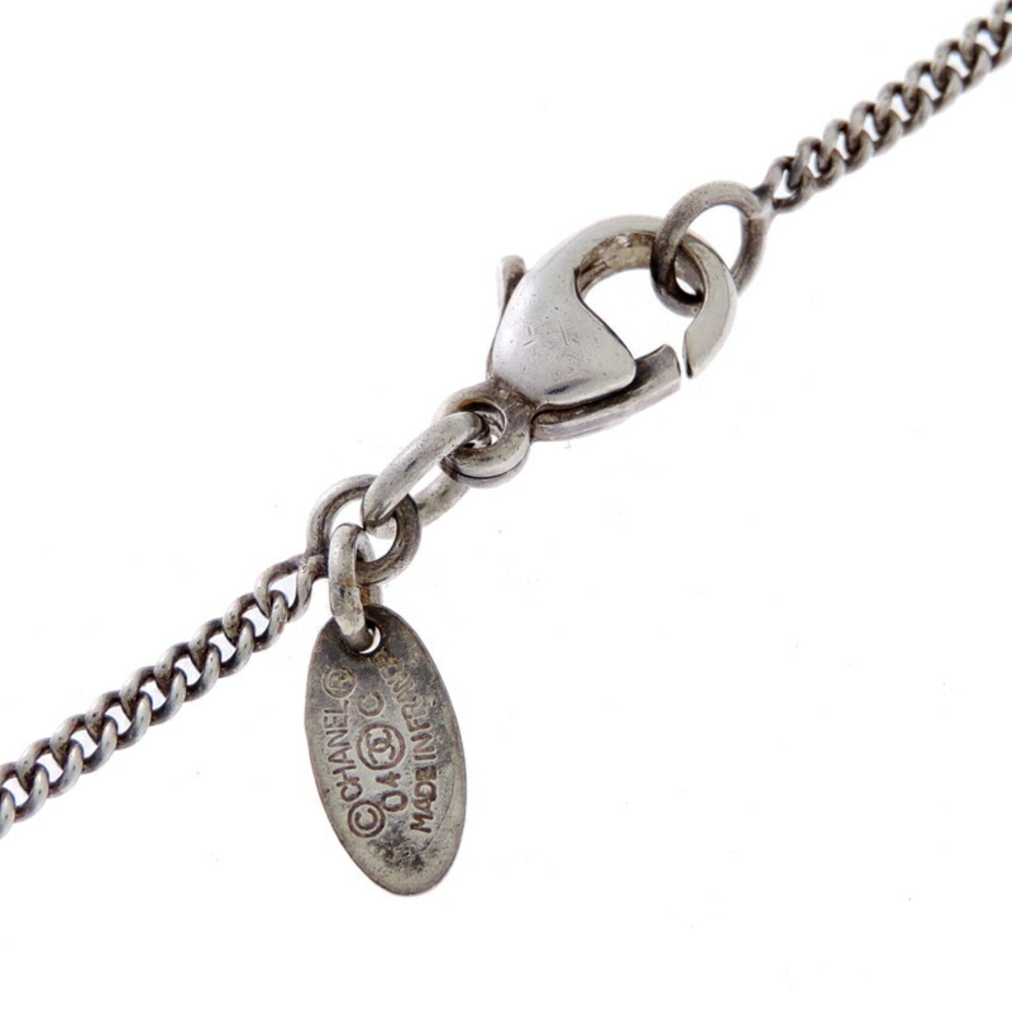 CC Logo Pendant Necklace Metal