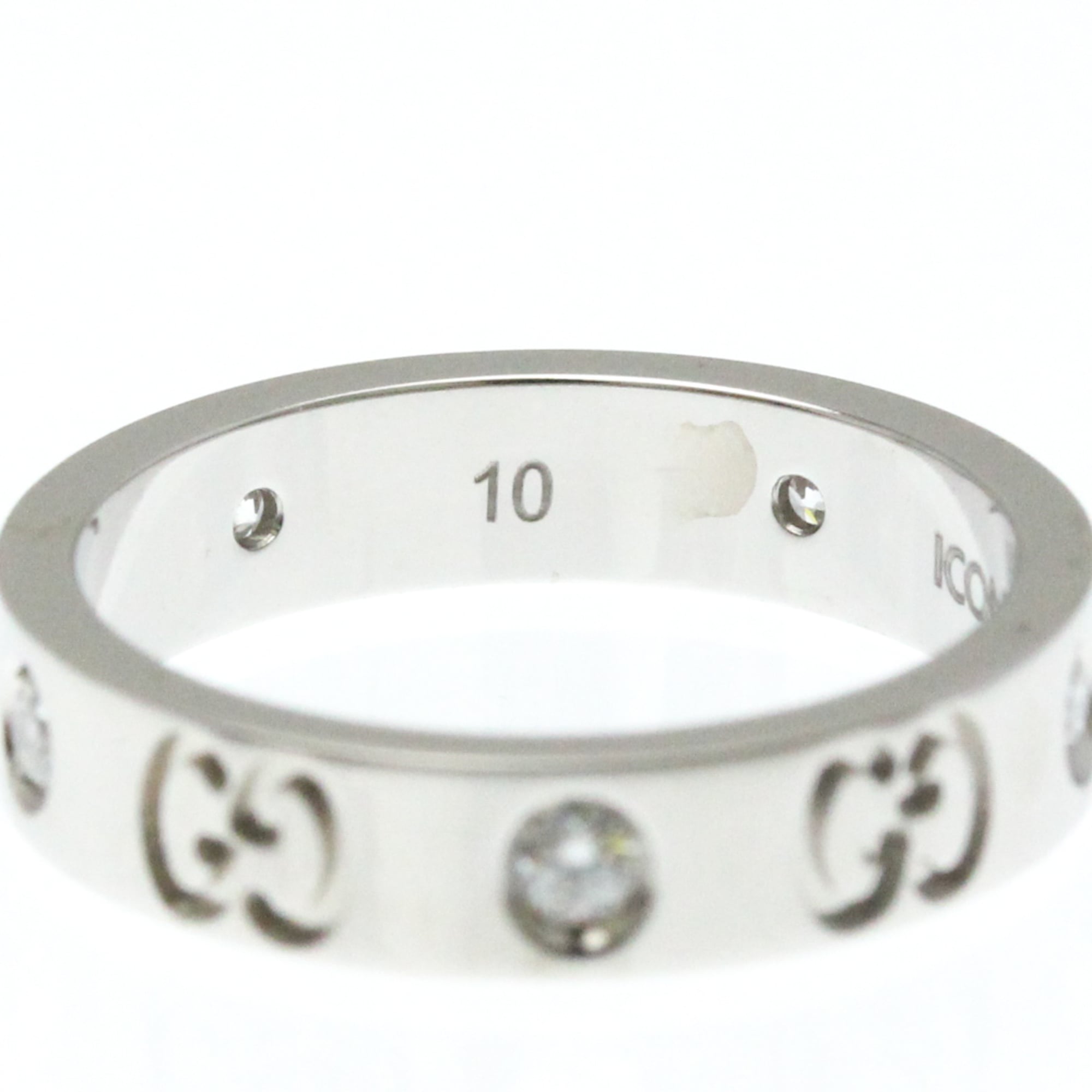 Band Ring 18K White Gold With Diamond