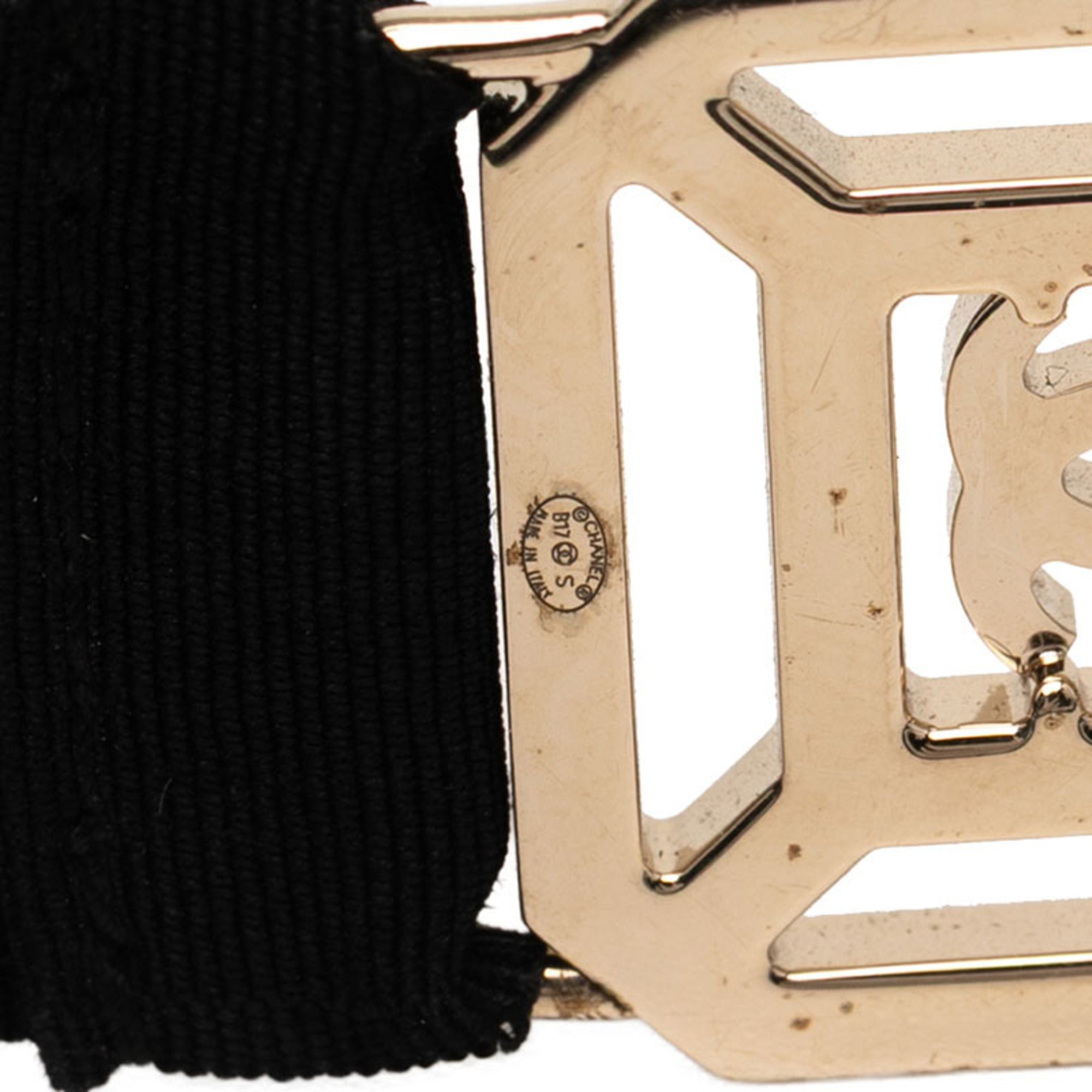 CC Logo Pendant Necklace Gold-Tone Metal