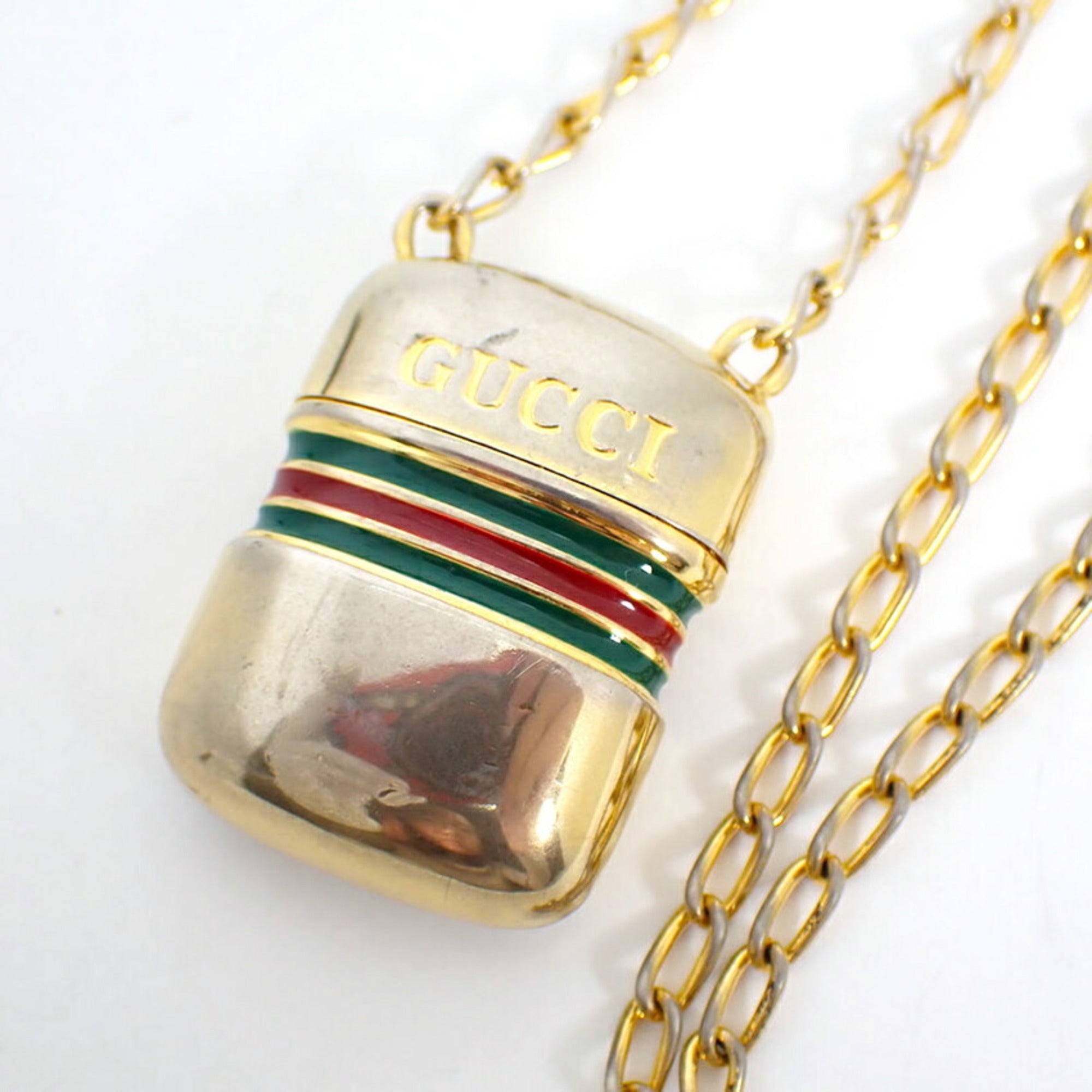 Jelly Bottle Motif Case-Shaped Pendant Necklace
