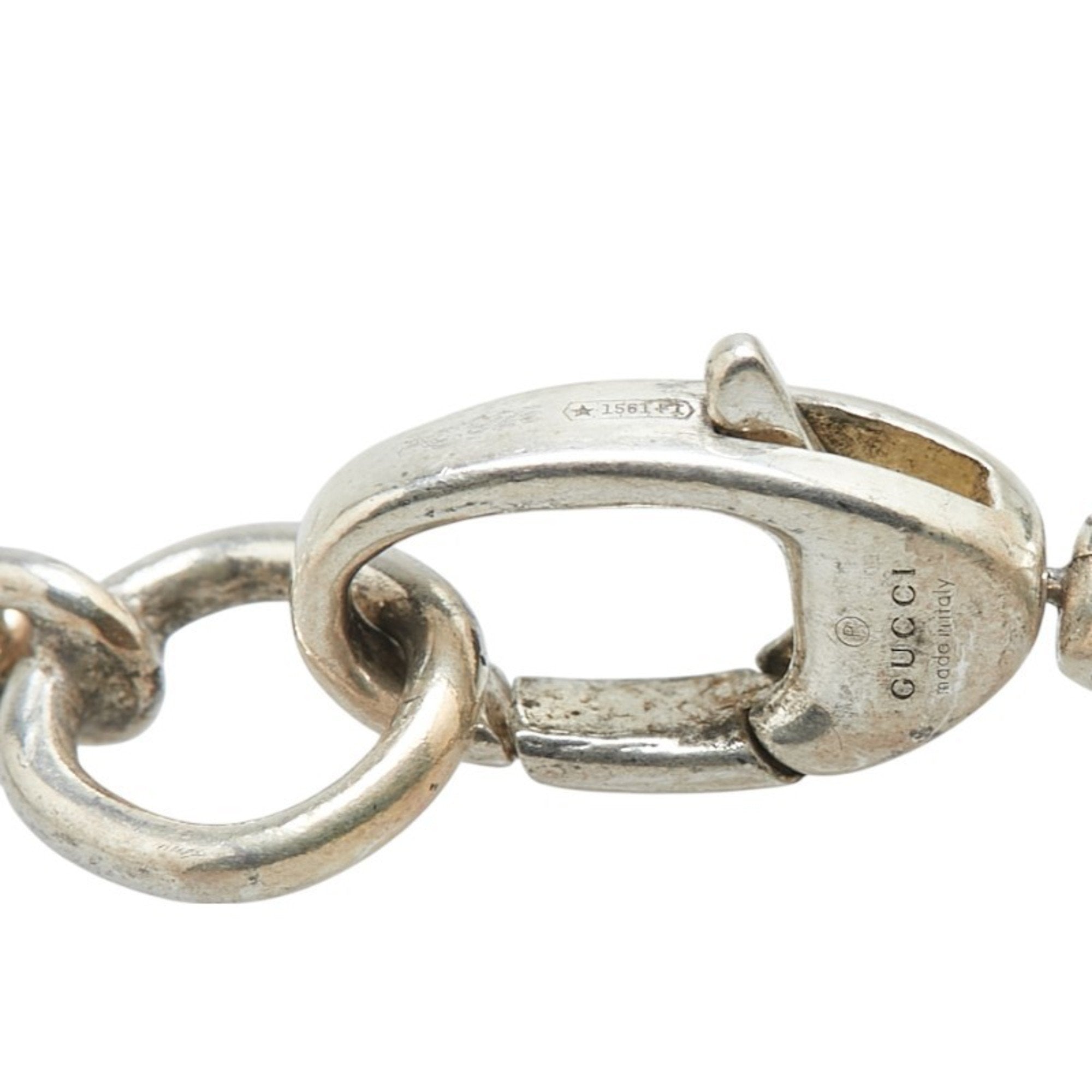 Interlocking G Pendant Necklace Sterling Silver