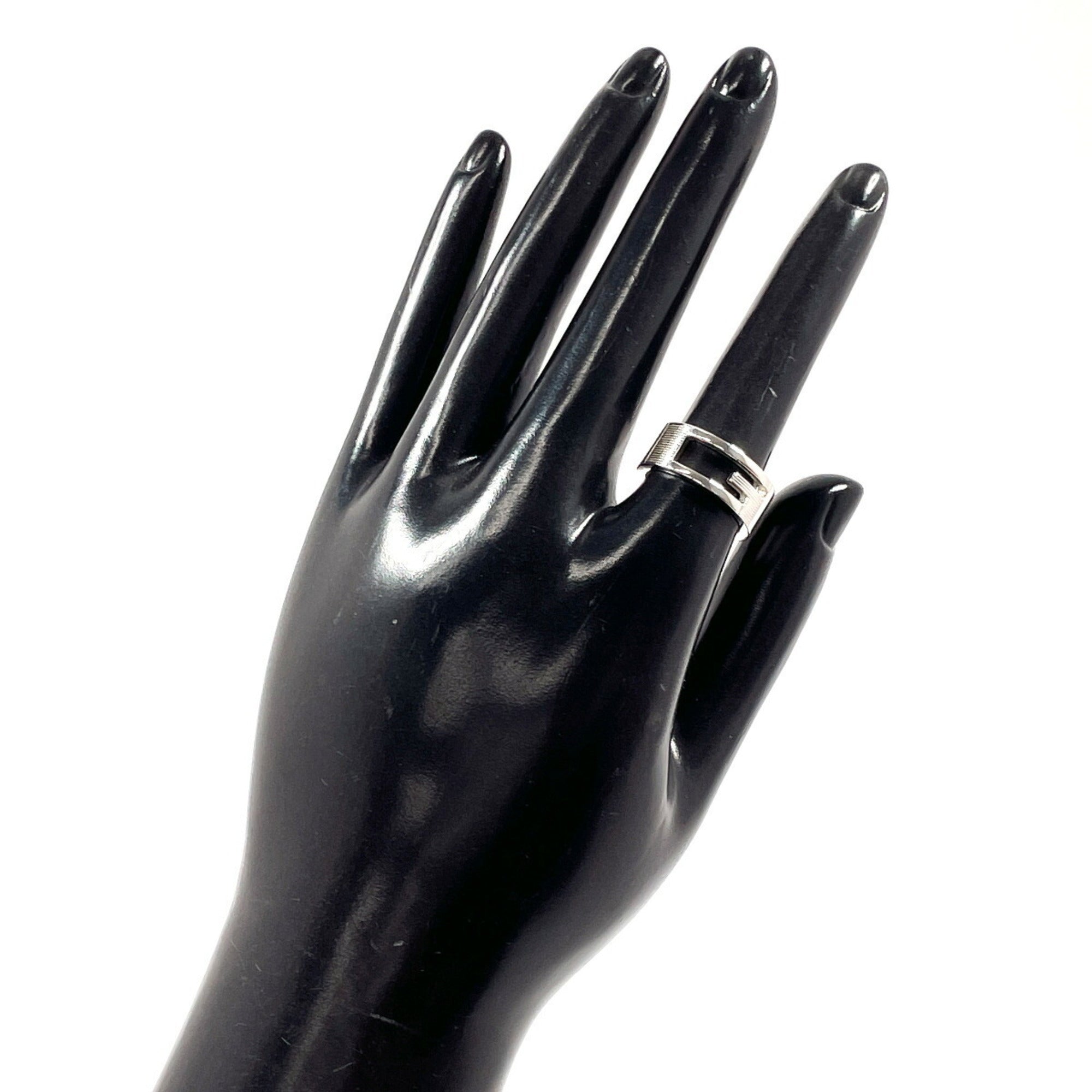 Cutout G Ring Sterling Silver
