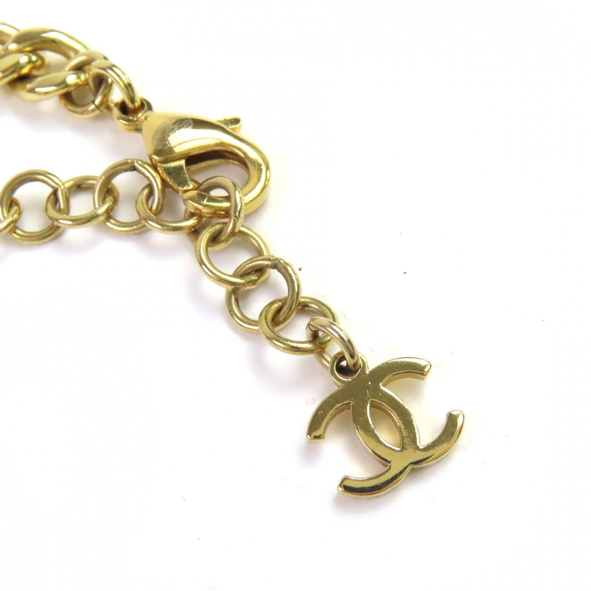 CC Logo Star Necklace Gold-Tone Metal