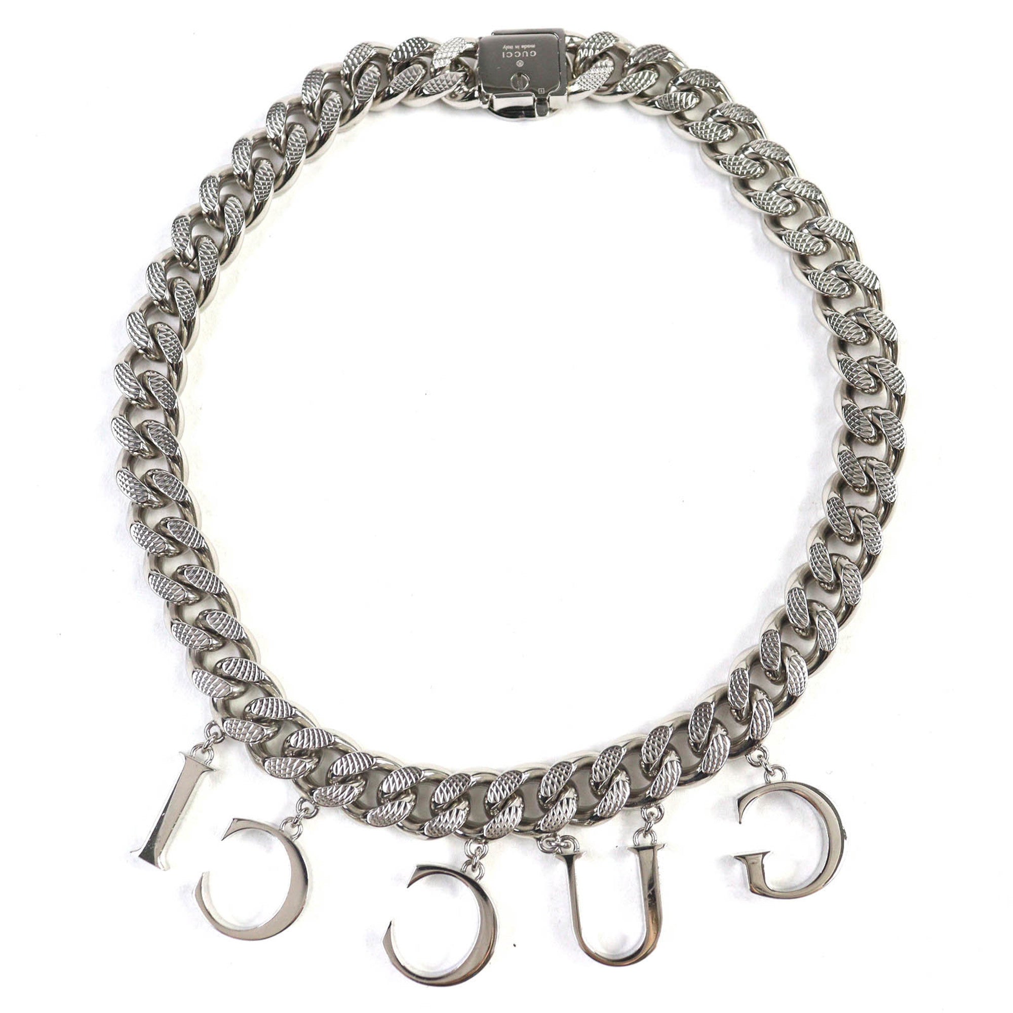 Script Choker Necklace Sterling Silver