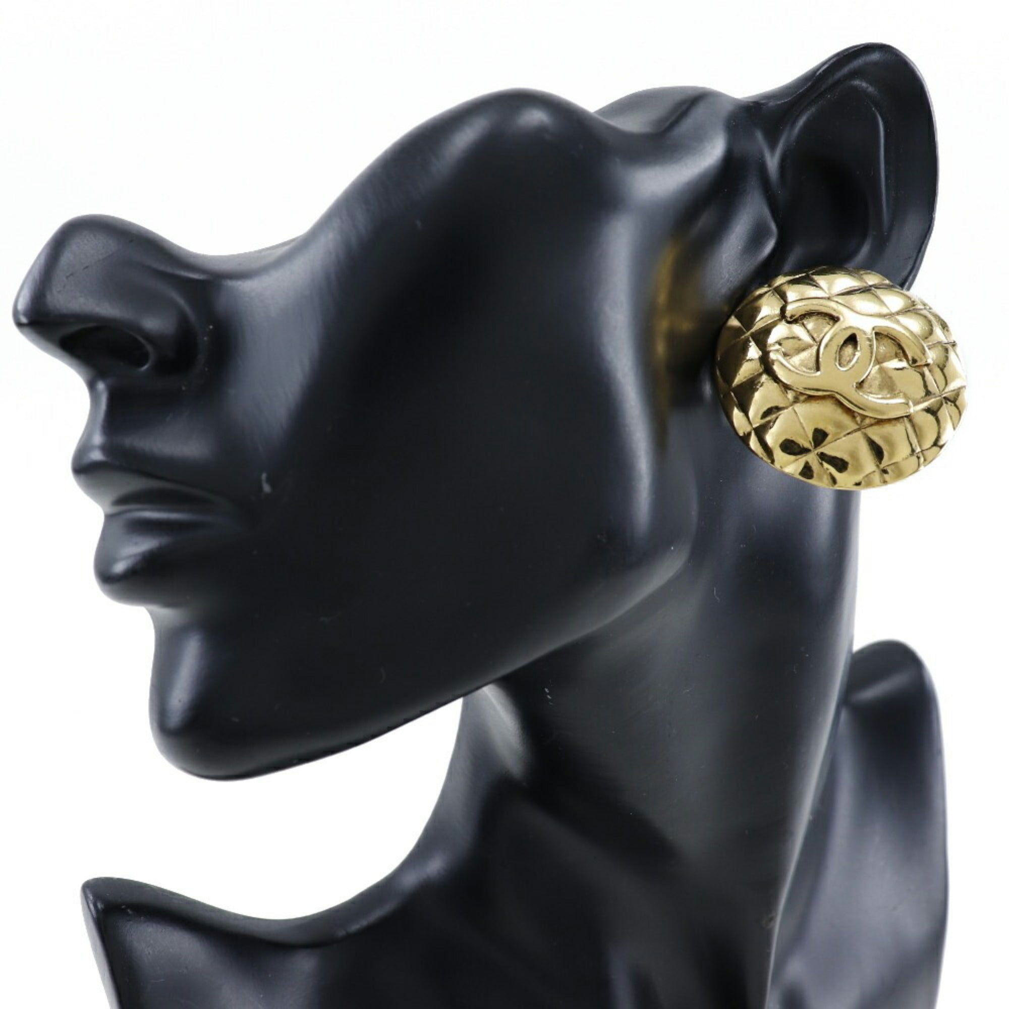 CC Logo Clip-On Earrings Metal