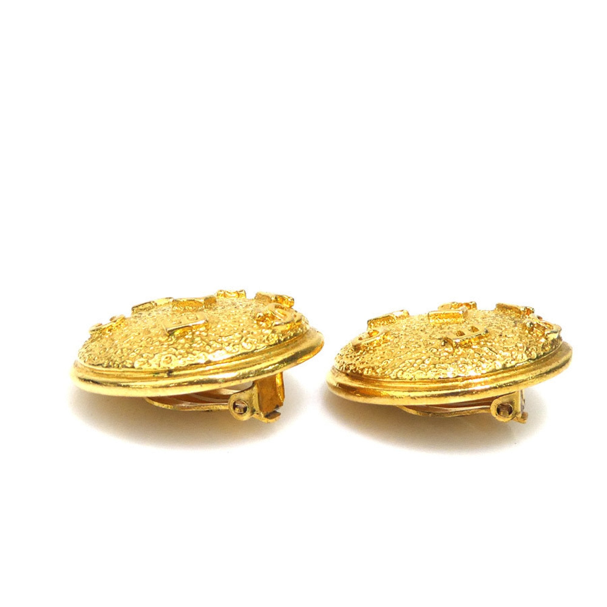 Clip-On Earrings Clip-On Gold-Tone Metal