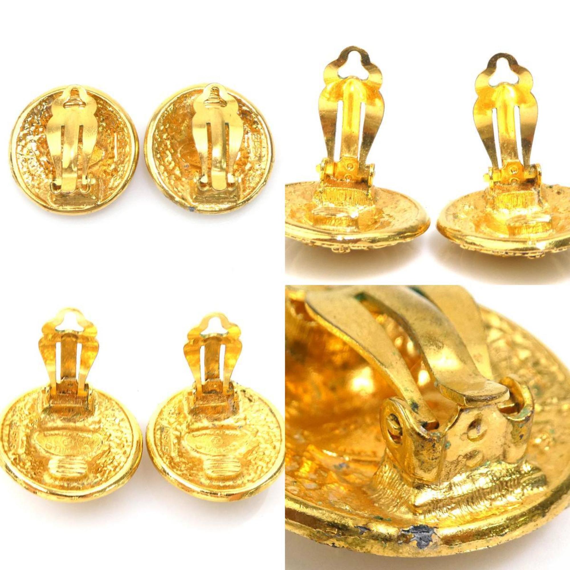 Earrings Gold-Tone Metal
